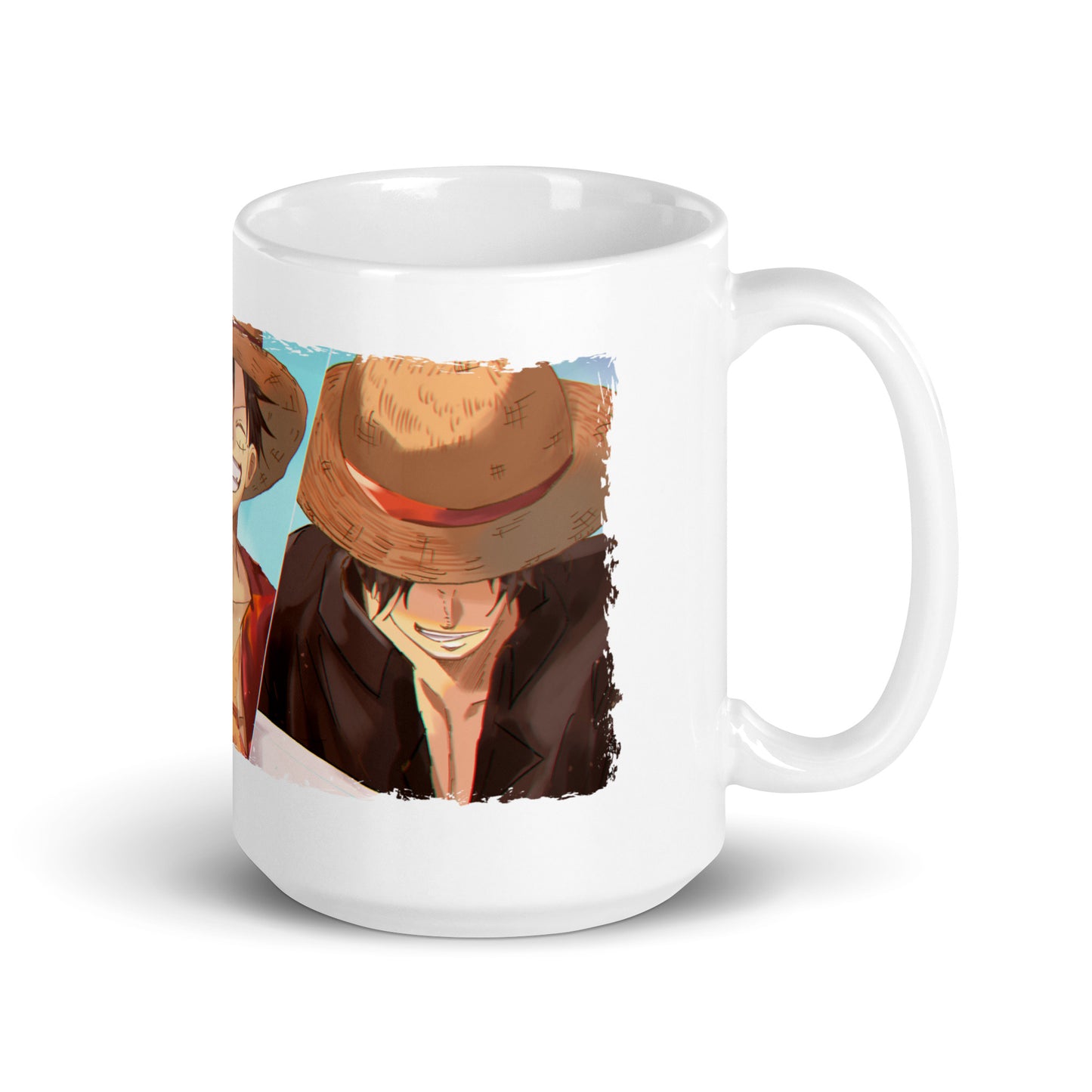 White Glossy Mug - Luffy 52