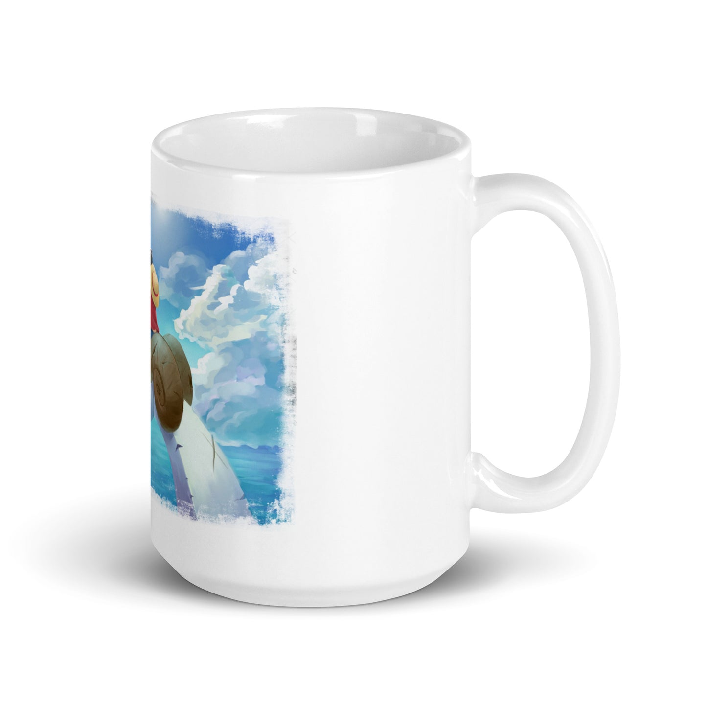 White Glossy Mug - Luffy 60