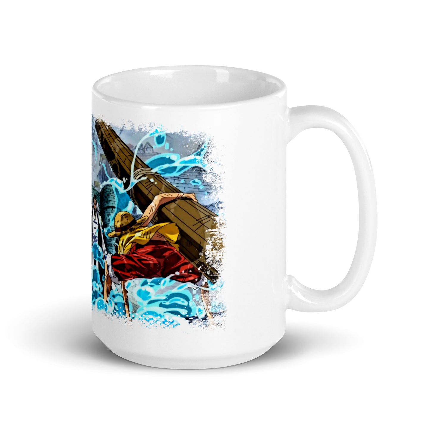 White Glossy Mug - Luffy 61