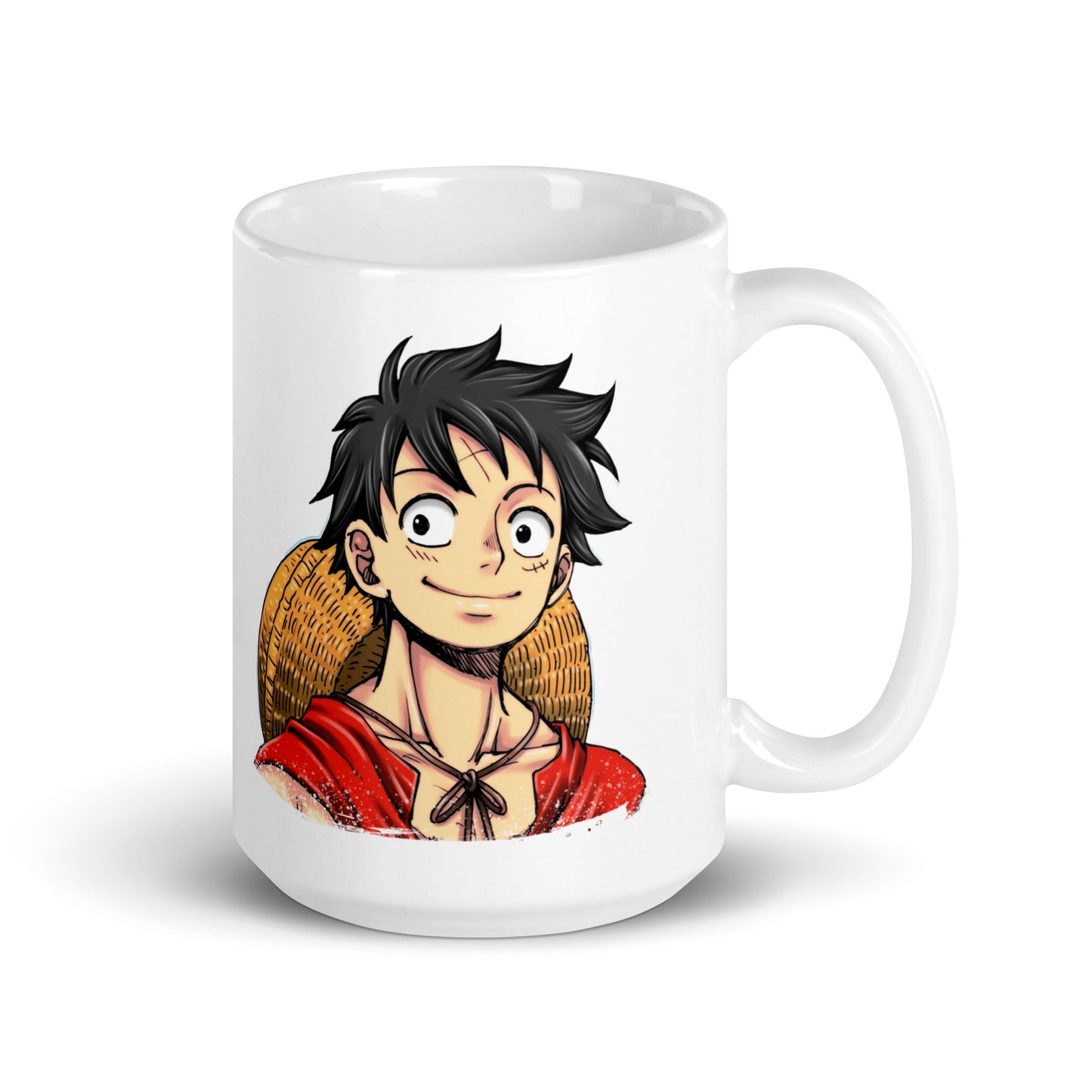 White Glossy Mug - Luffy 77