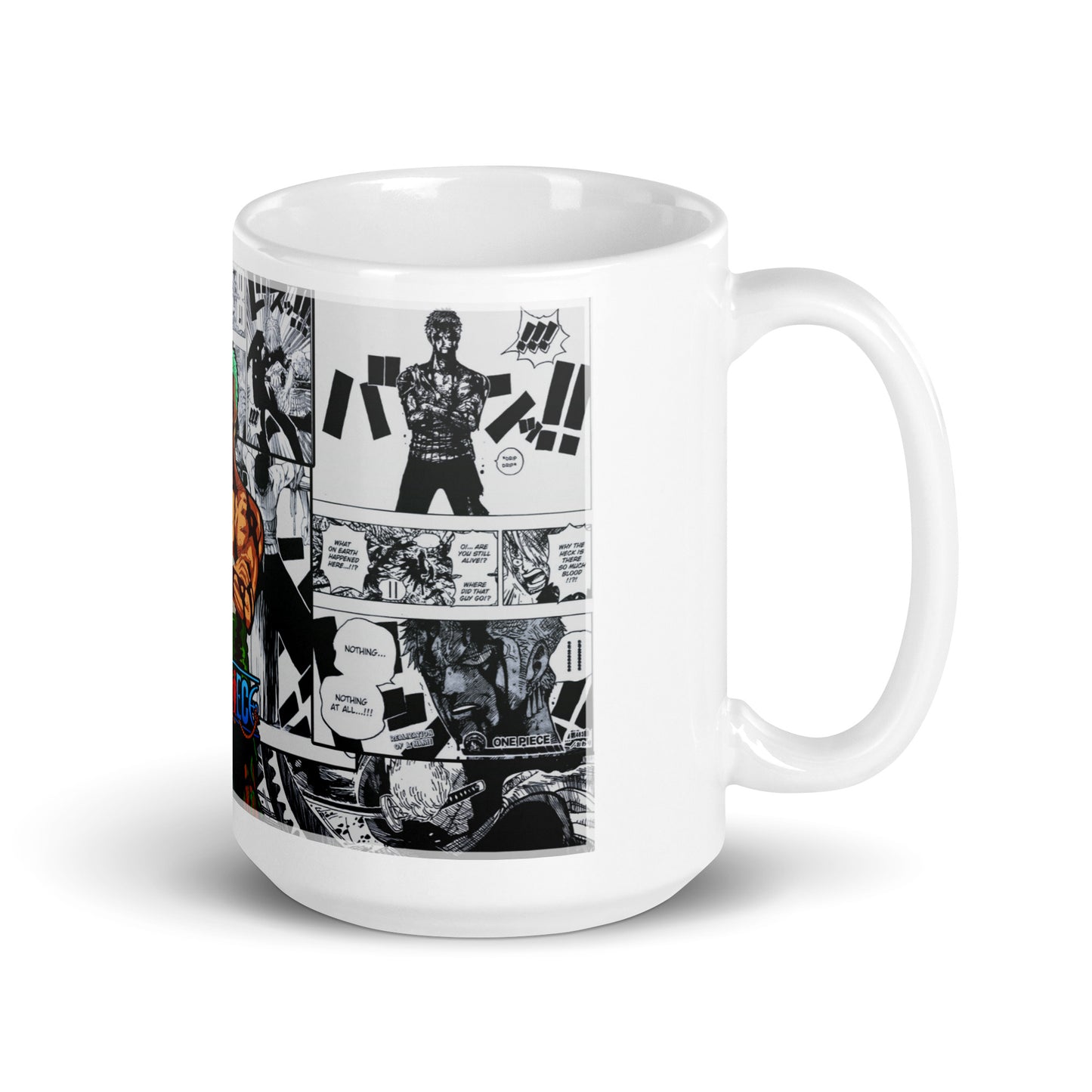 White Glossy Mug - Zoro 6 (a)