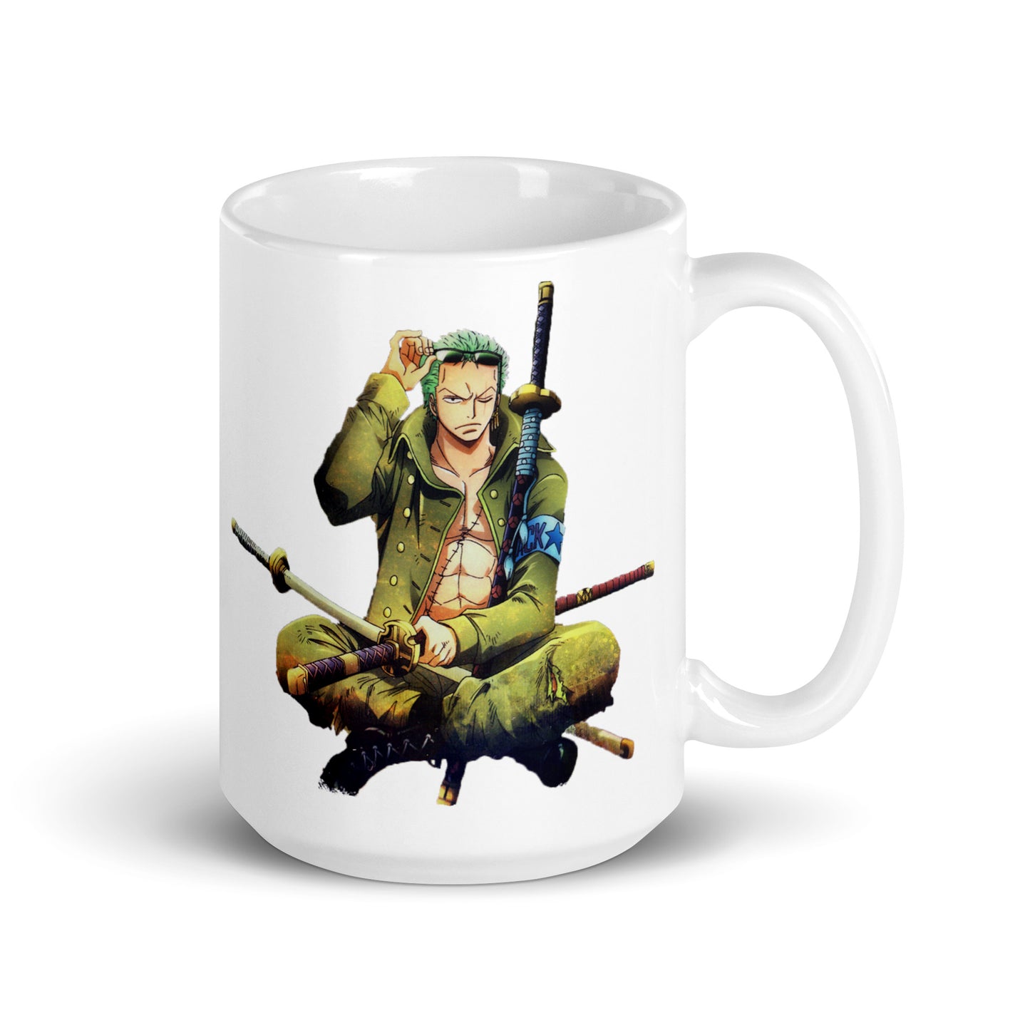 White Glossy Mug - Zoro 7