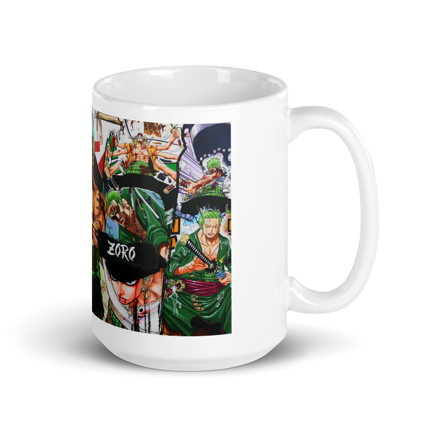 White Glossy Mug - Zoro 22 (a)