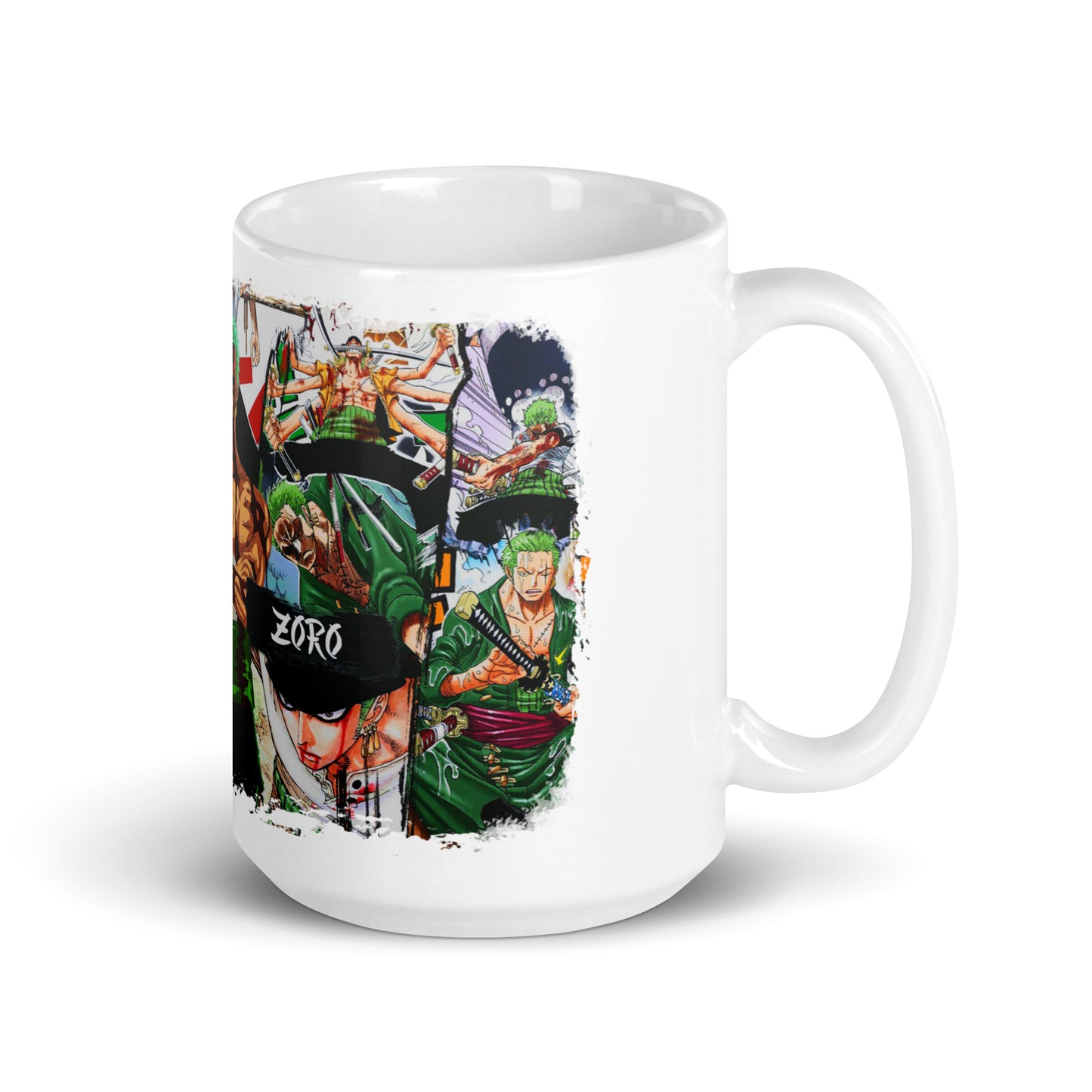 White Glossy Mug - Zoro 22 (b)