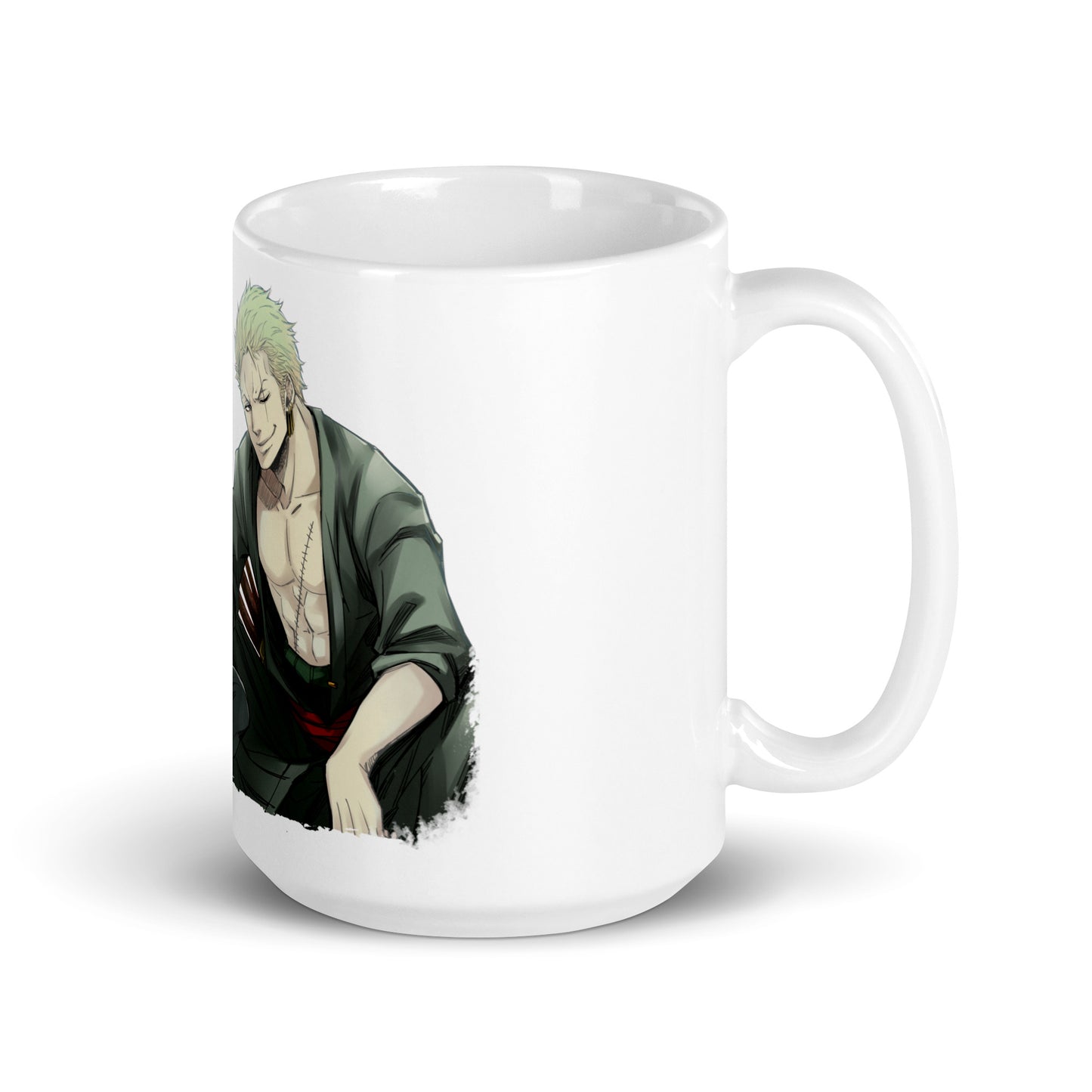 White Glossy Mug - Zoro 24