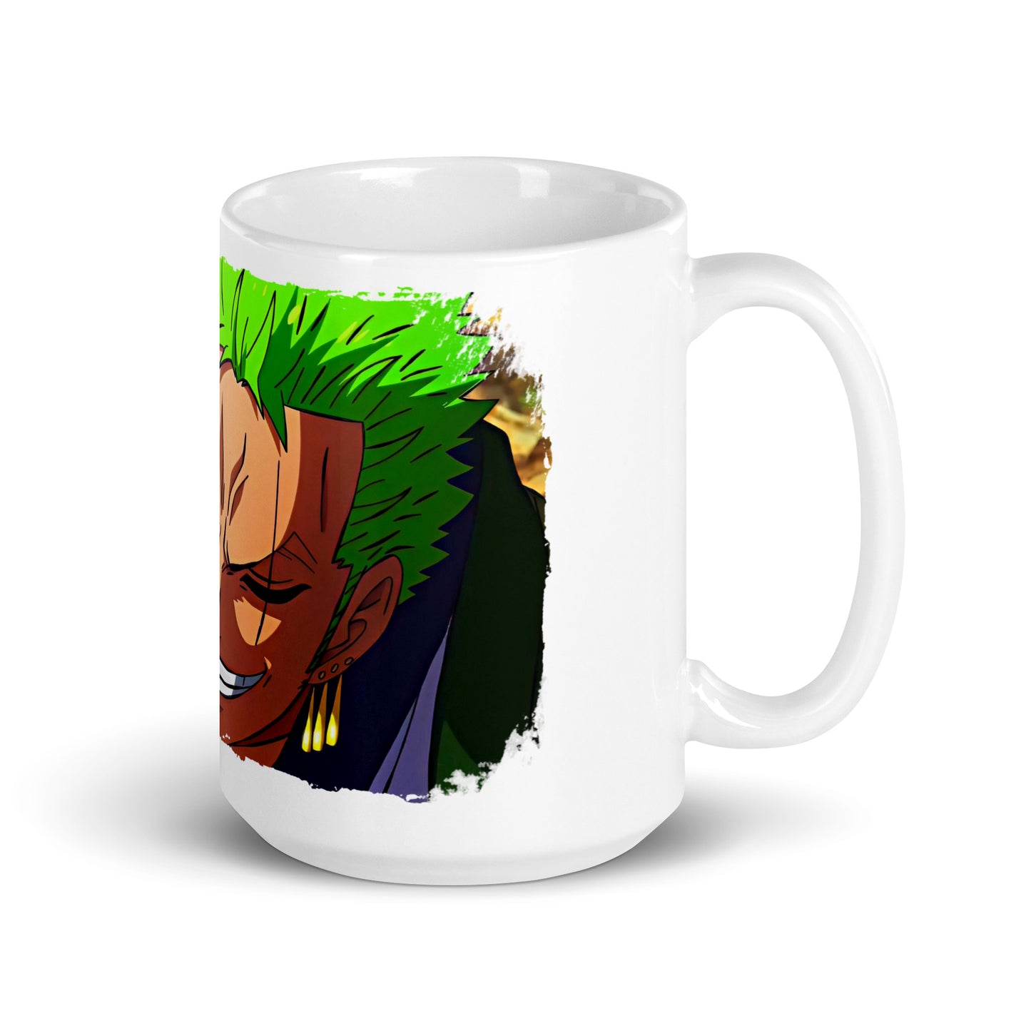 White Glossy Mug - Zoro 25