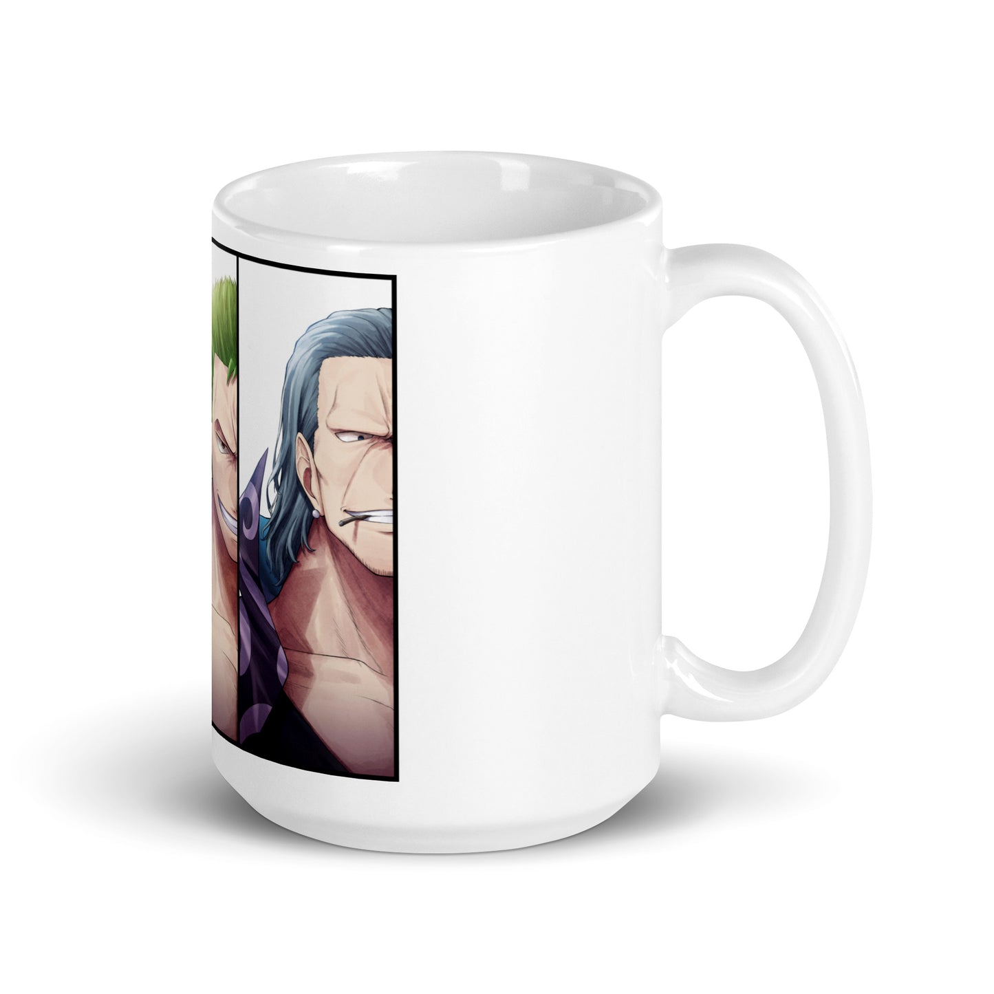 White Glossy Mug - Zoro 43 (a)