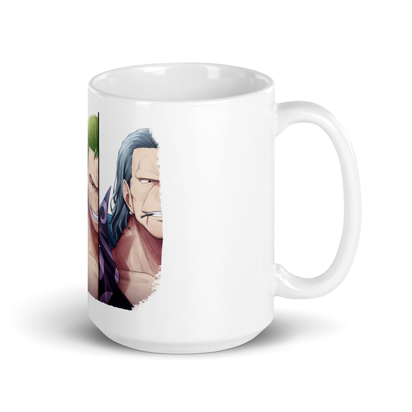 White Glossy Mug - Zoro 43 (b)