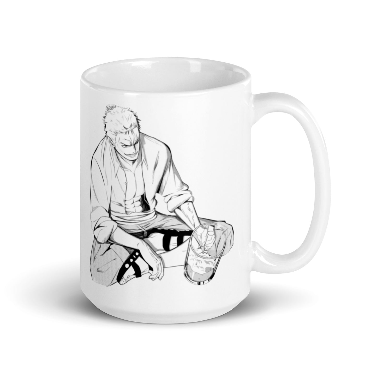 White Glossy Mug - Zoro 47