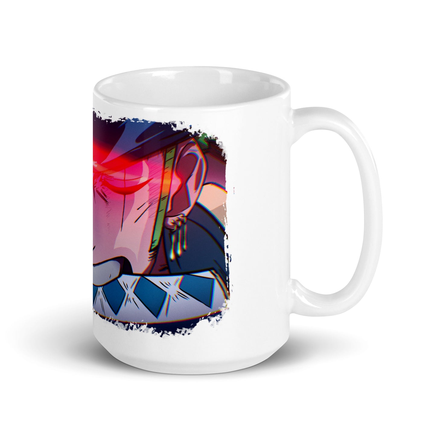 White Glossy Mug - Zoro 48