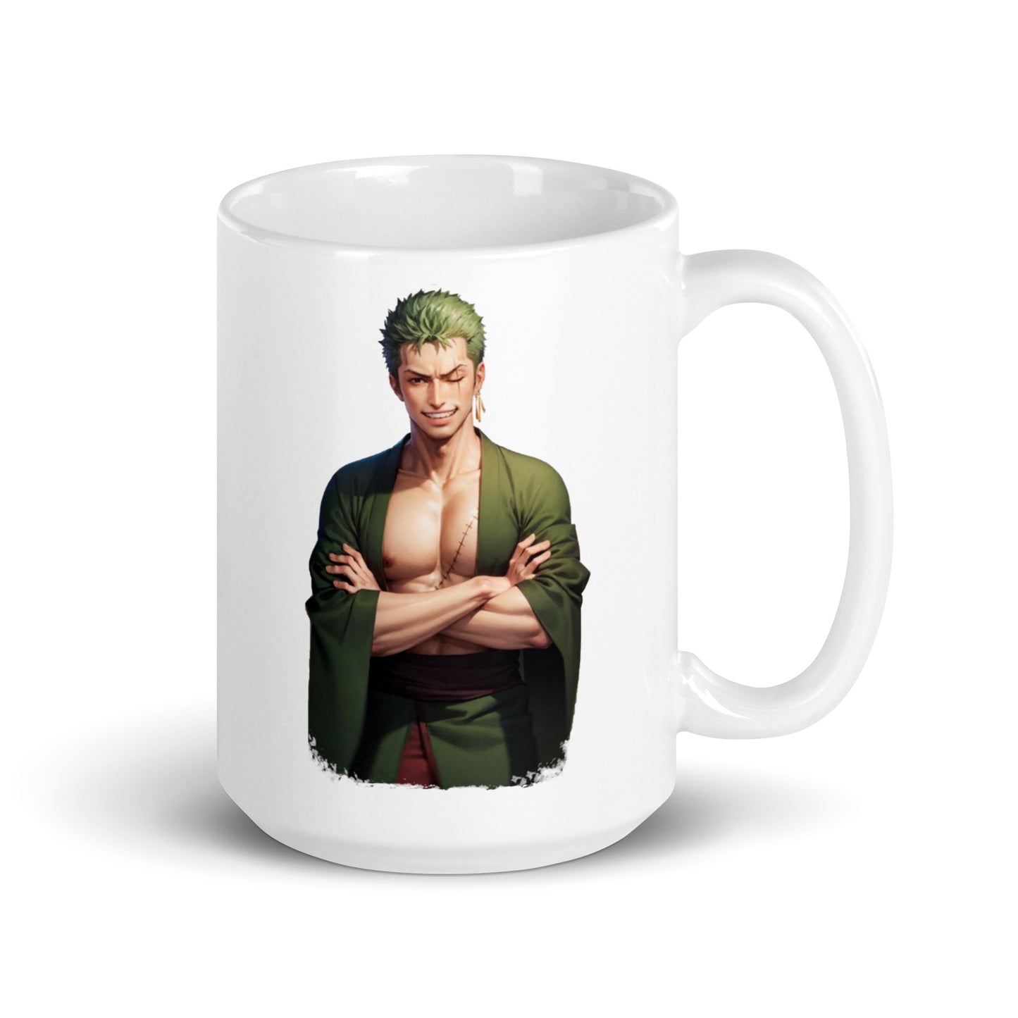 White Glossy Mug - Zoro 51