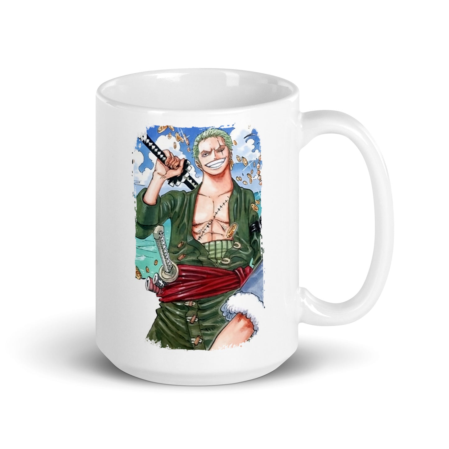 White Glossy Mug - Zoro 52