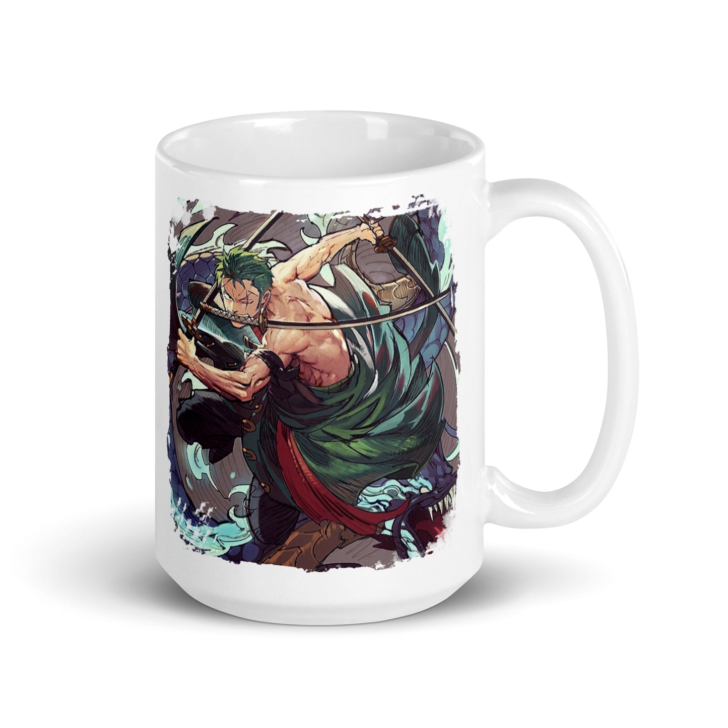 White Glossy Mug - Zoro 53