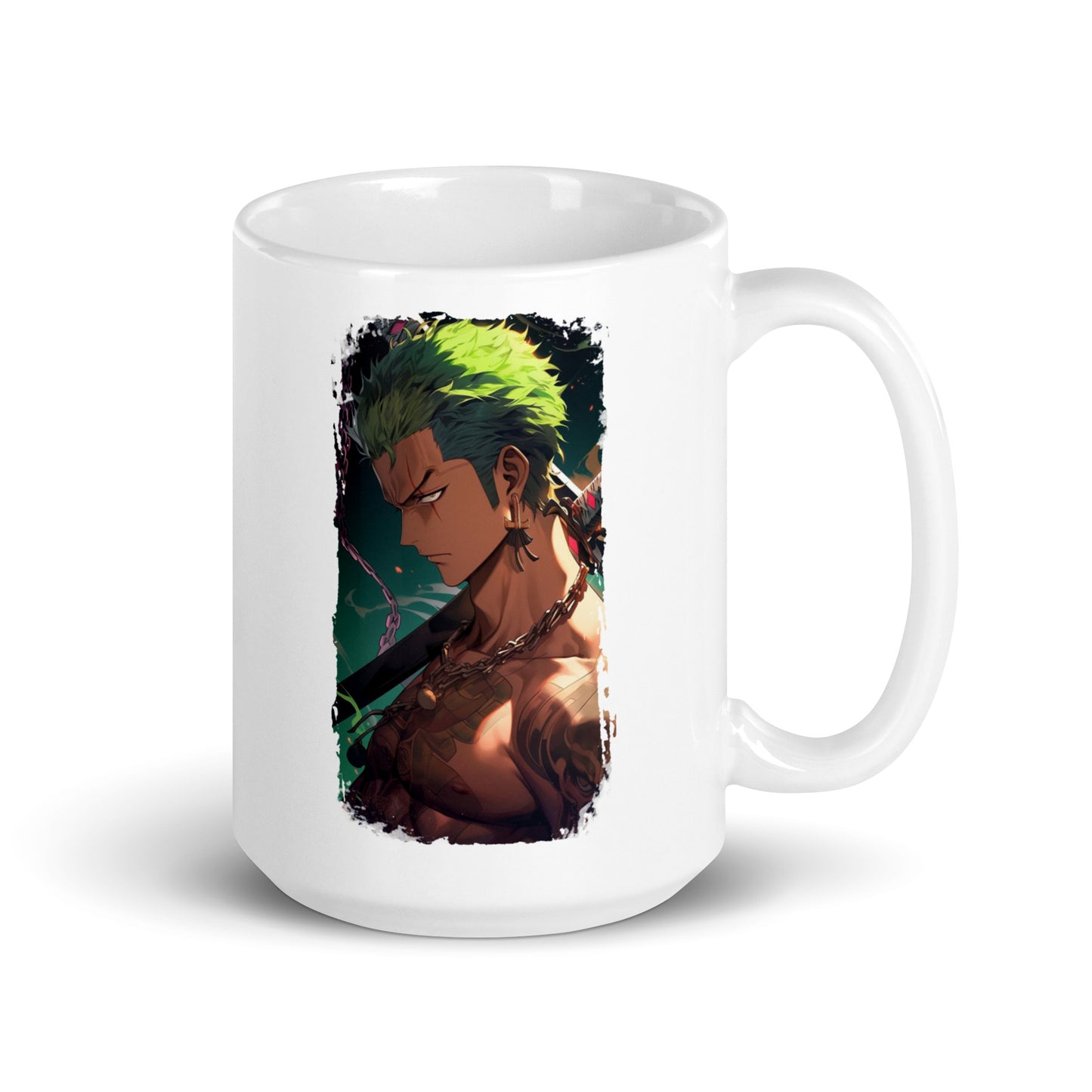 White Glossy Mug - Zoro 54