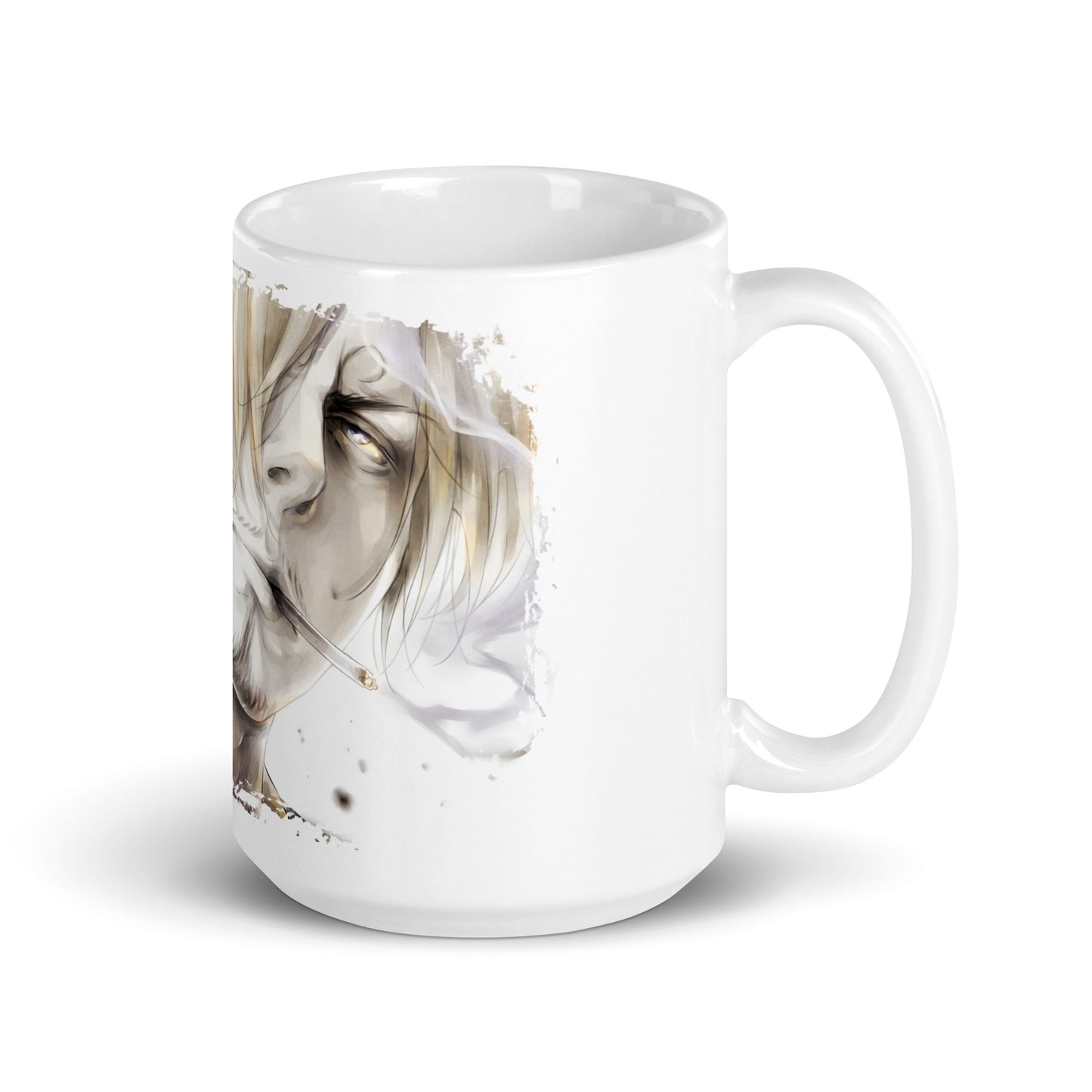 White Glossy Mug -Sanji 4