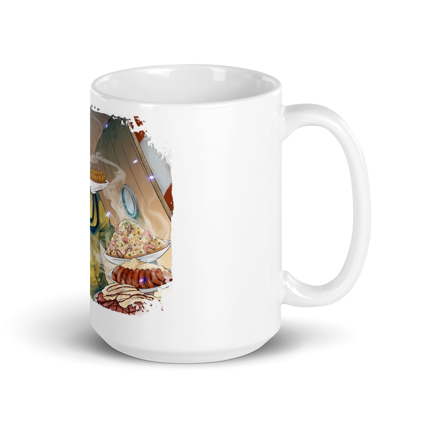 White Glossy Mug -Sanji 9