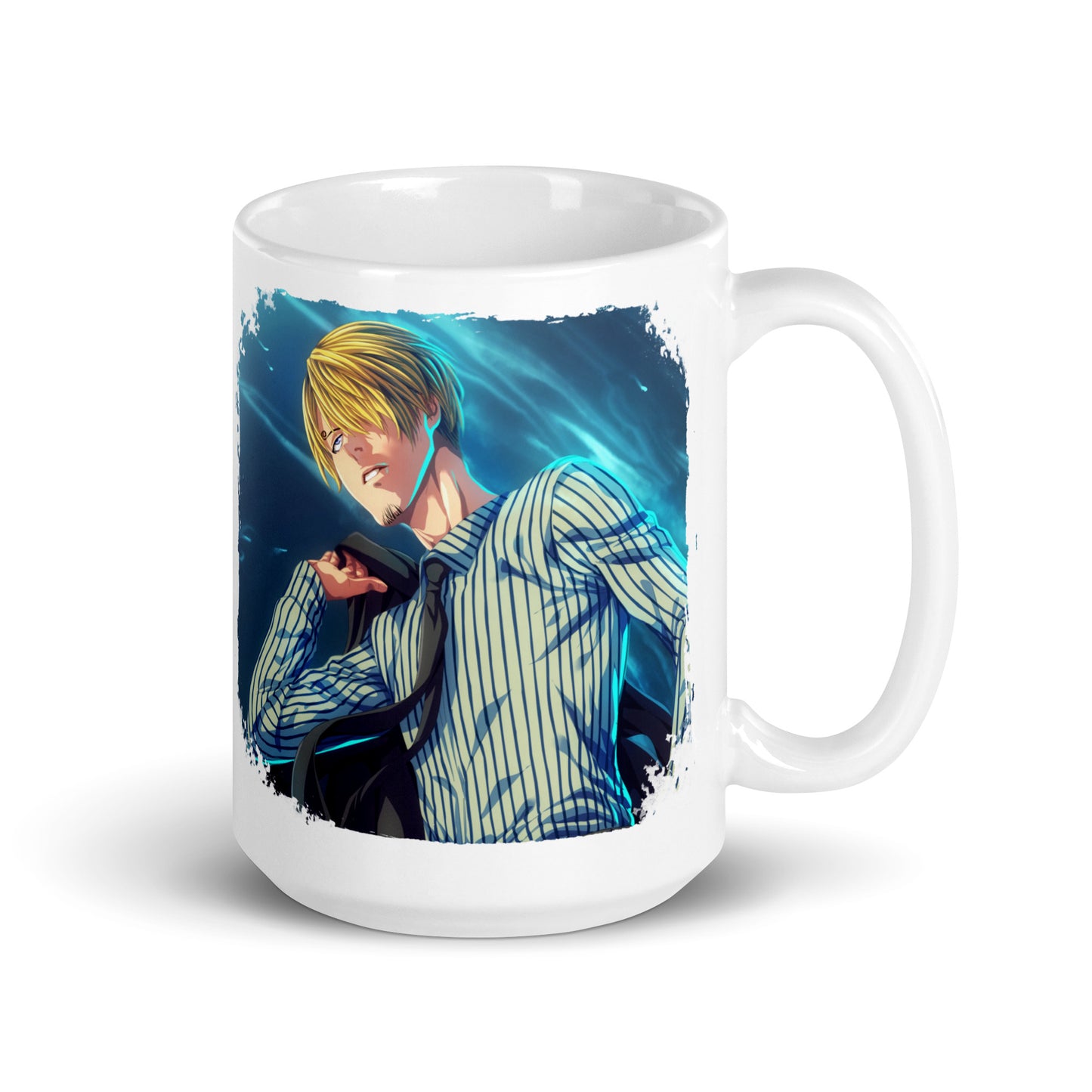 White Glossy Mug -Sanji 11