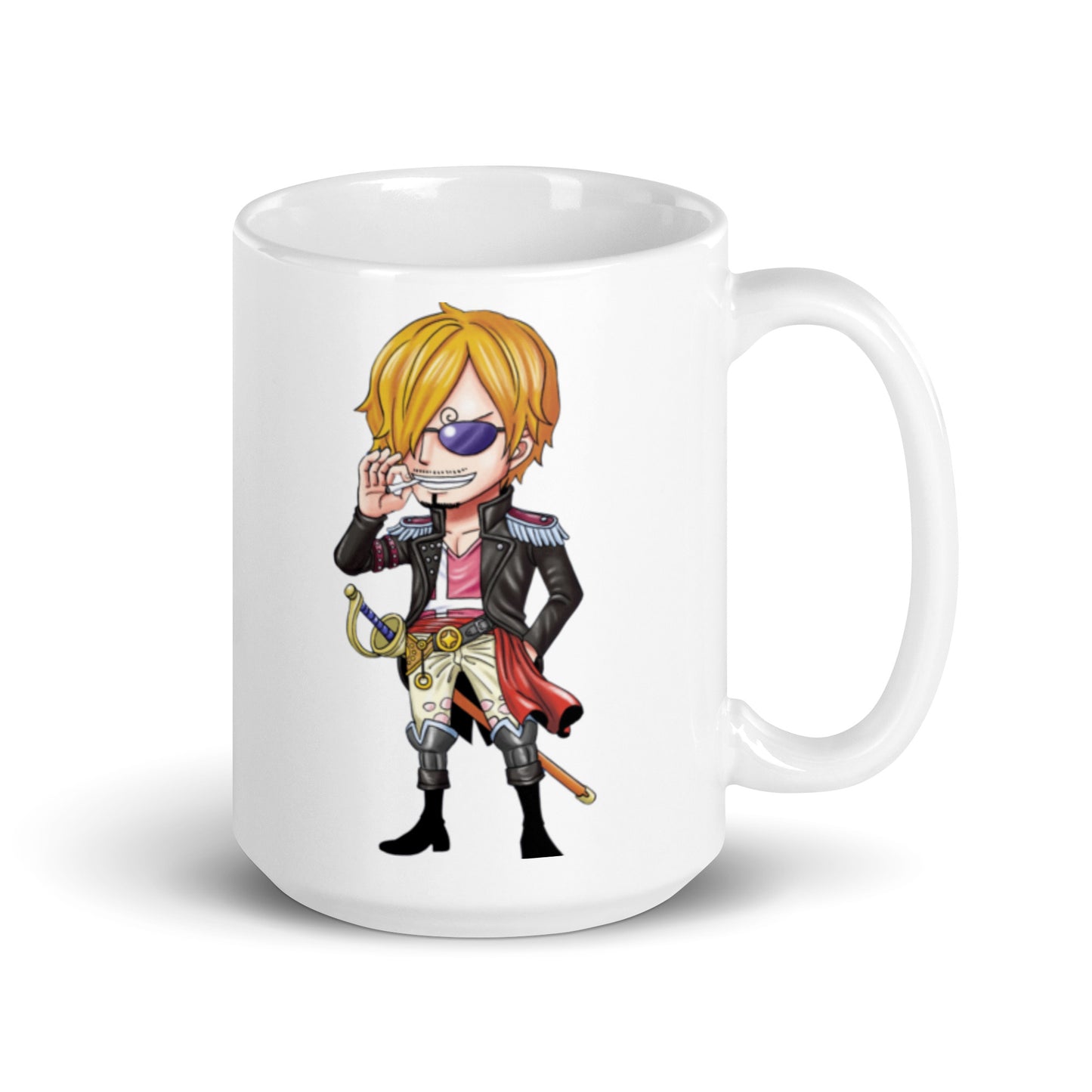 White Glossy Mug -Sanji 13