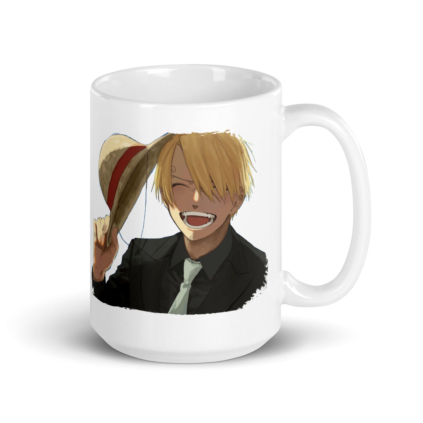 White Glossy Mug -Sanji 14