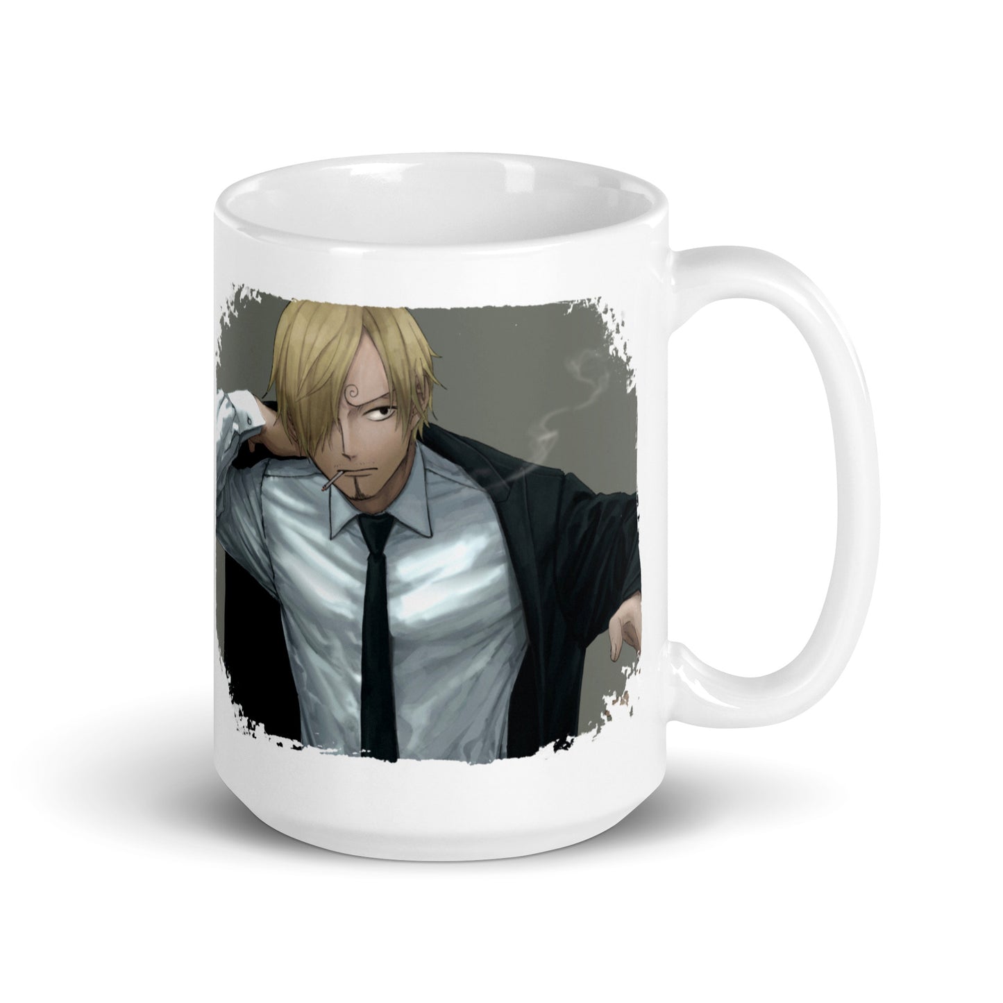 White Glossy Mug -Sanji 15