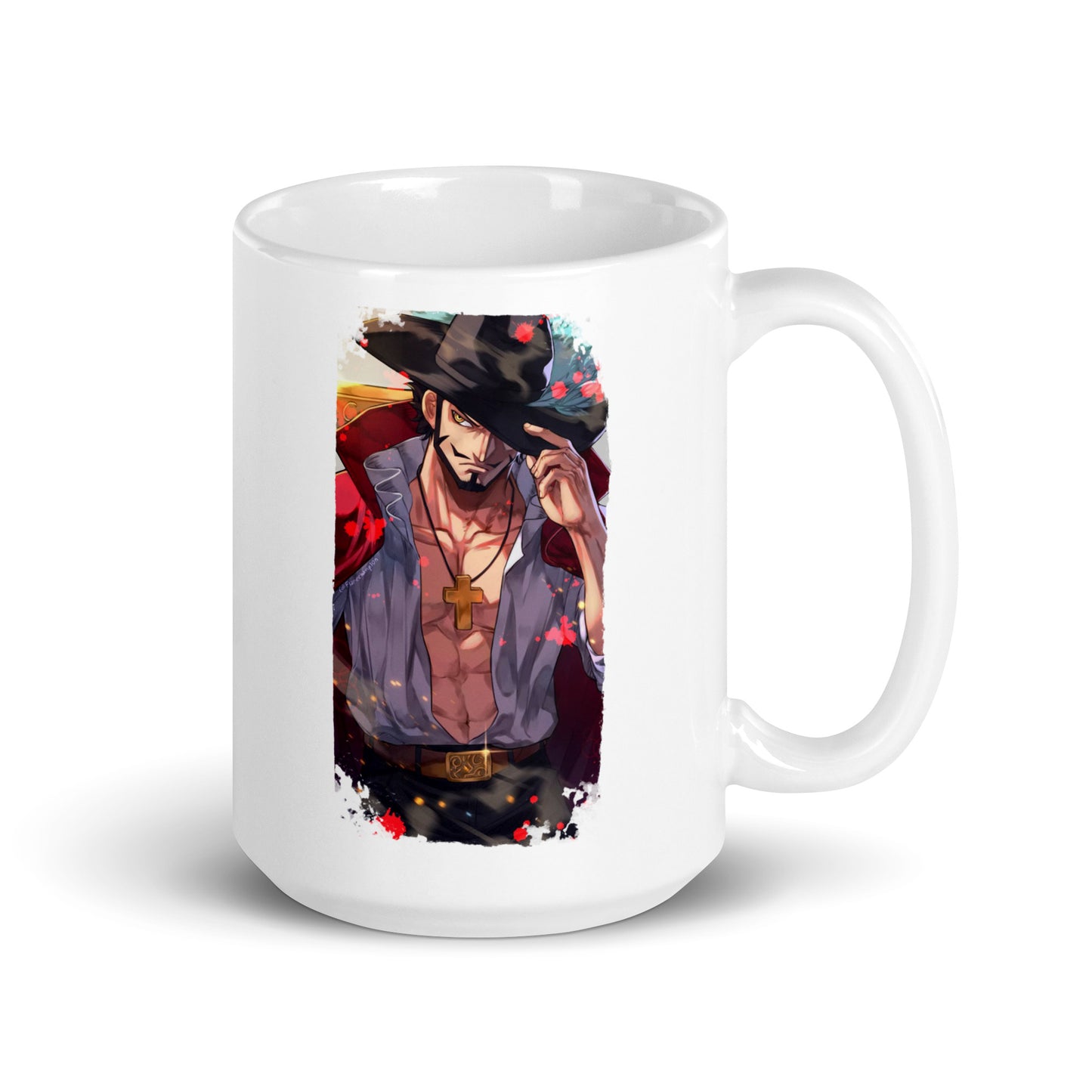 White Glossy Mug - Mihawk 15