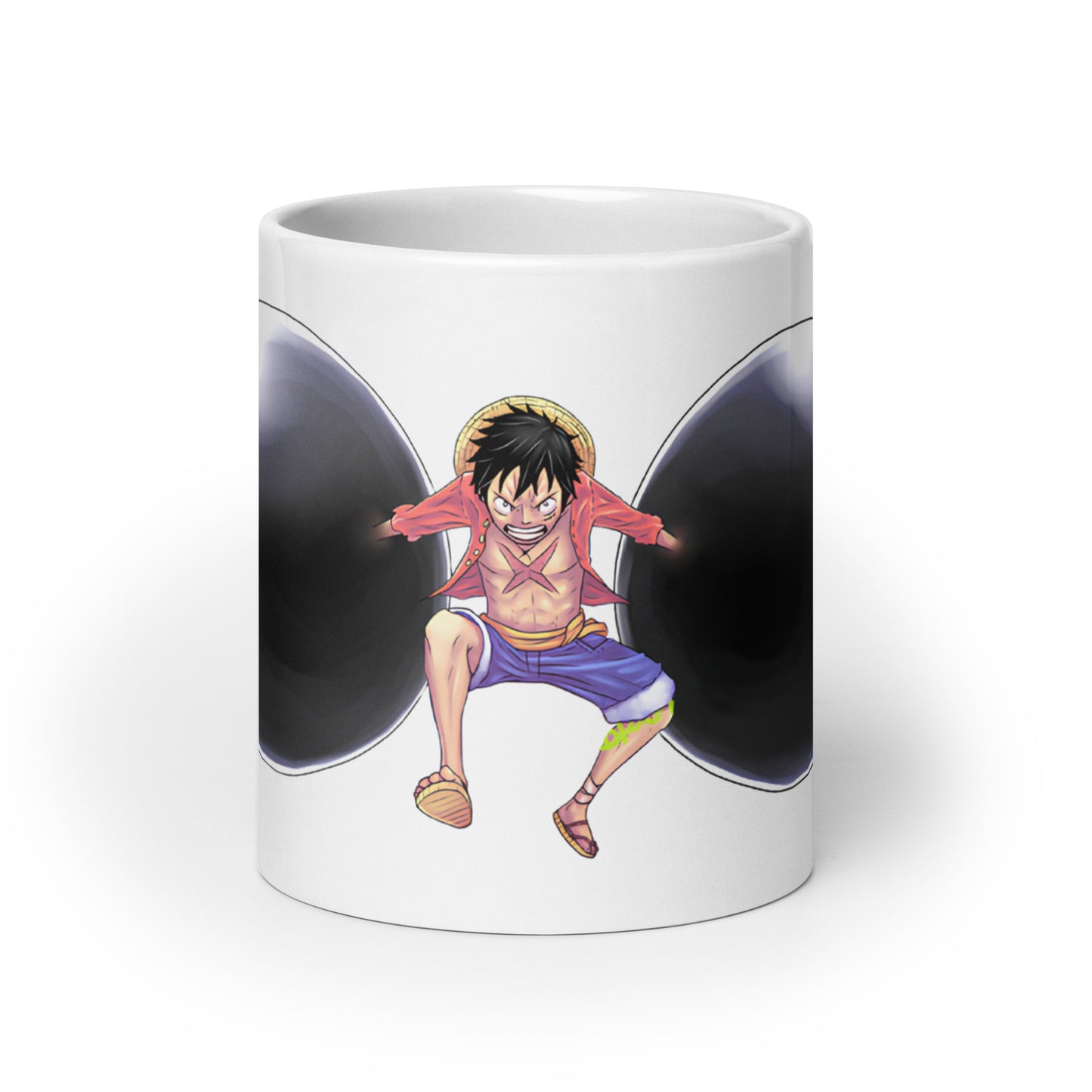 White Glossy Mug - Luffy 3