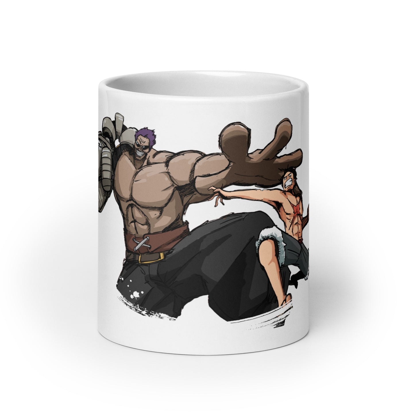 White Glossy Mug - Luffy 7