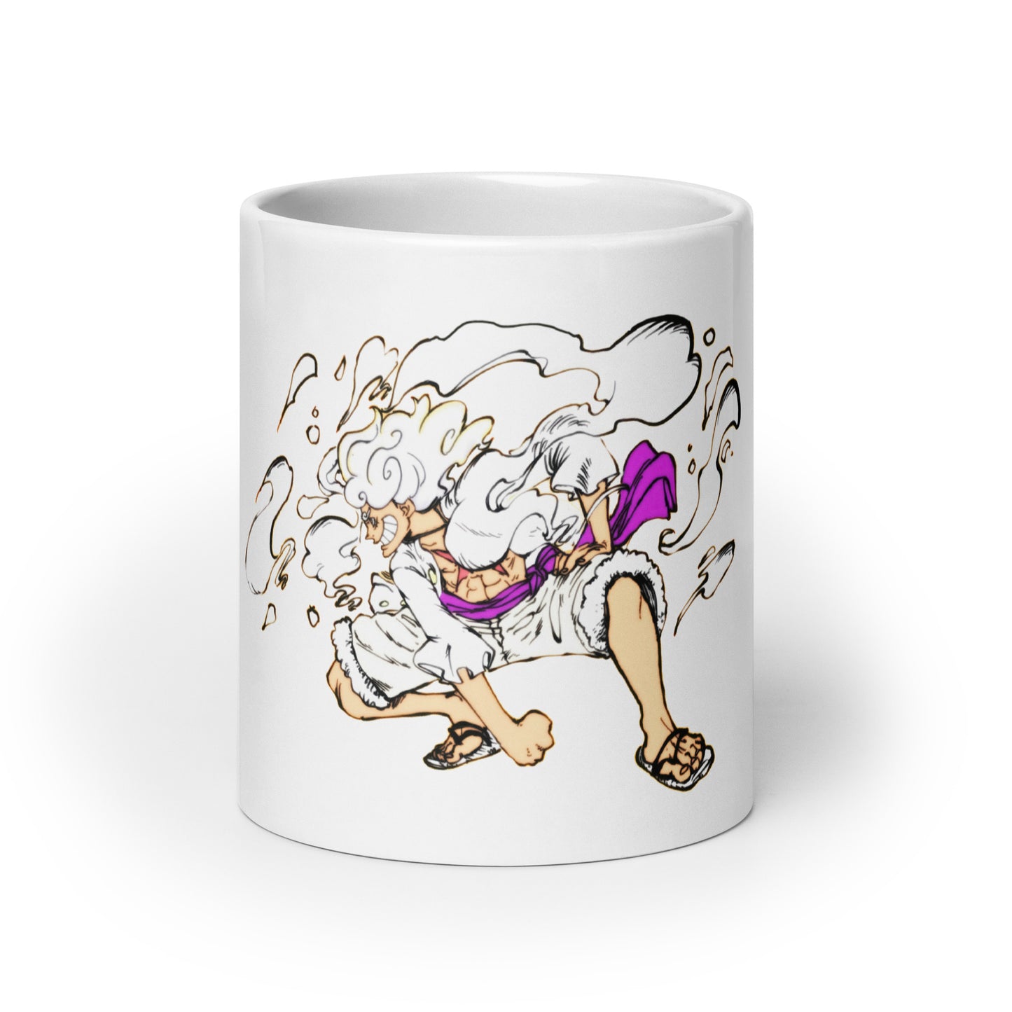 White Glossy Mug - Luffy 9