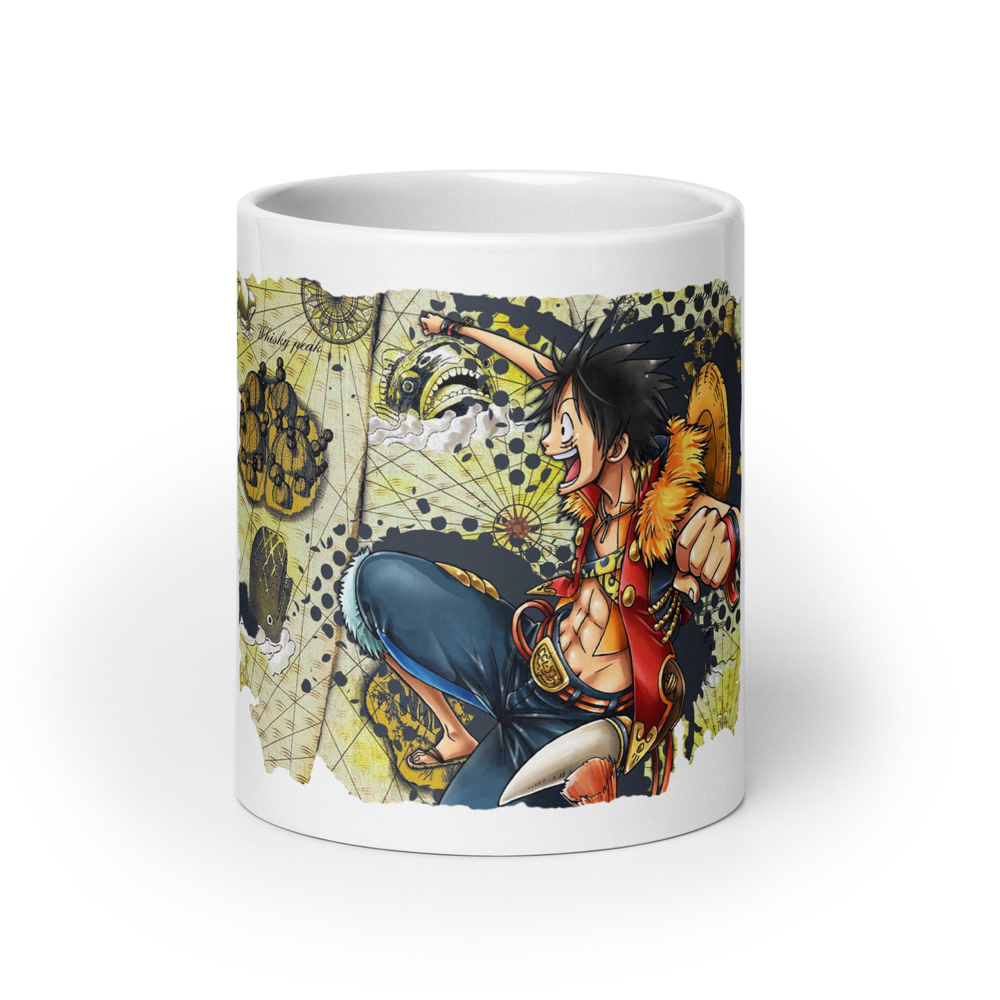 White Glossy Mug - Luffy 10