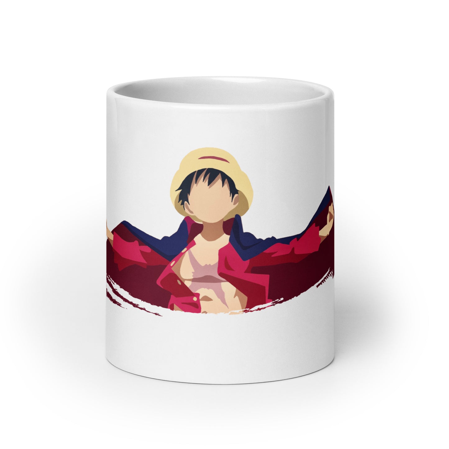 White Glossy Mug - Luffy 13