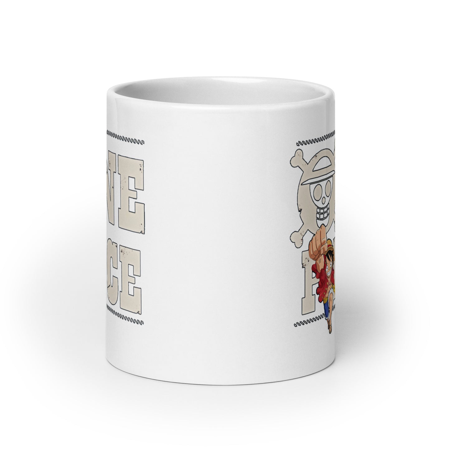 White Glossy Mug - Luffy 16