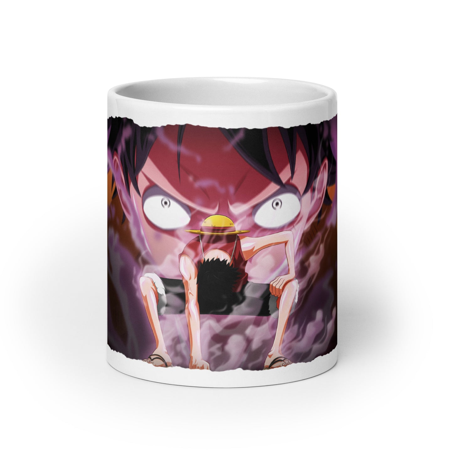 White Glossy Mug - Luffy 23