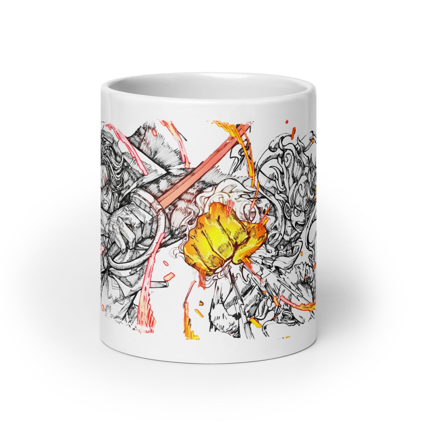 White Glossy Mug - Luffy 31