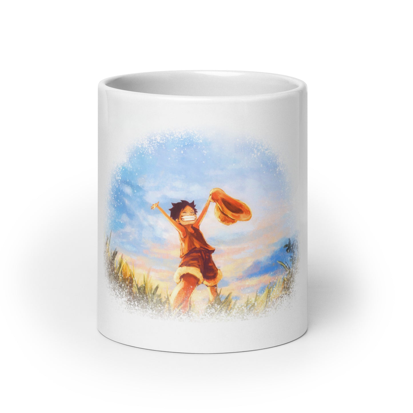 White Glossy Mug - Luffy 33