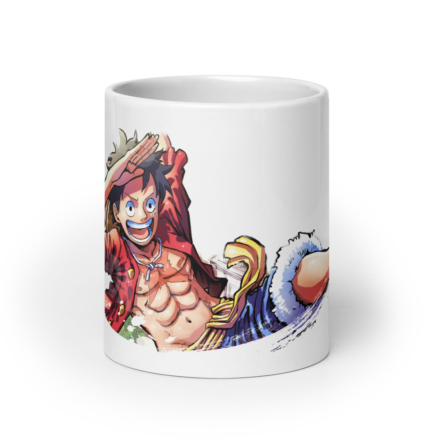 White Glossy Mug - Luffy 38