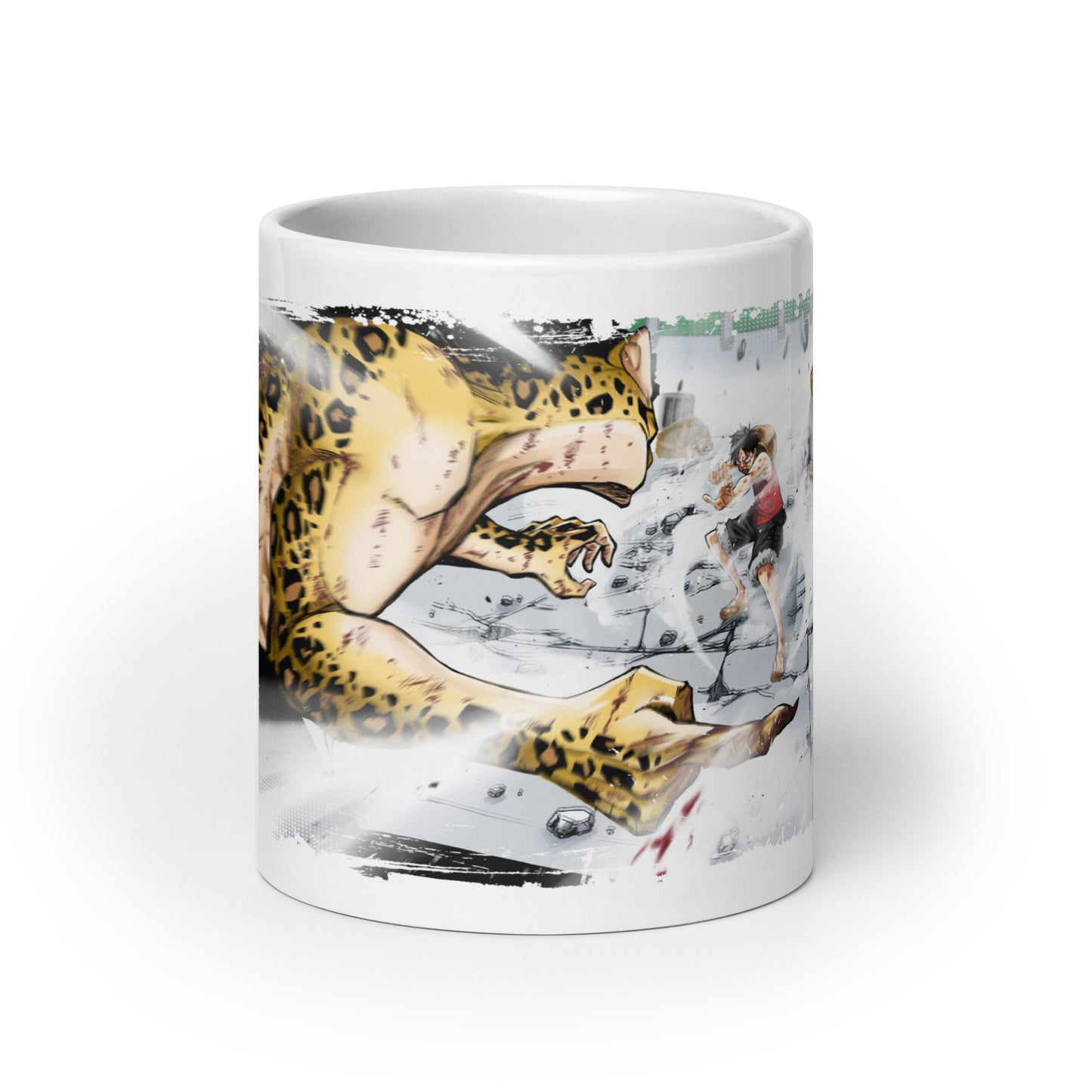 White Glossy Mug - Luffy 43