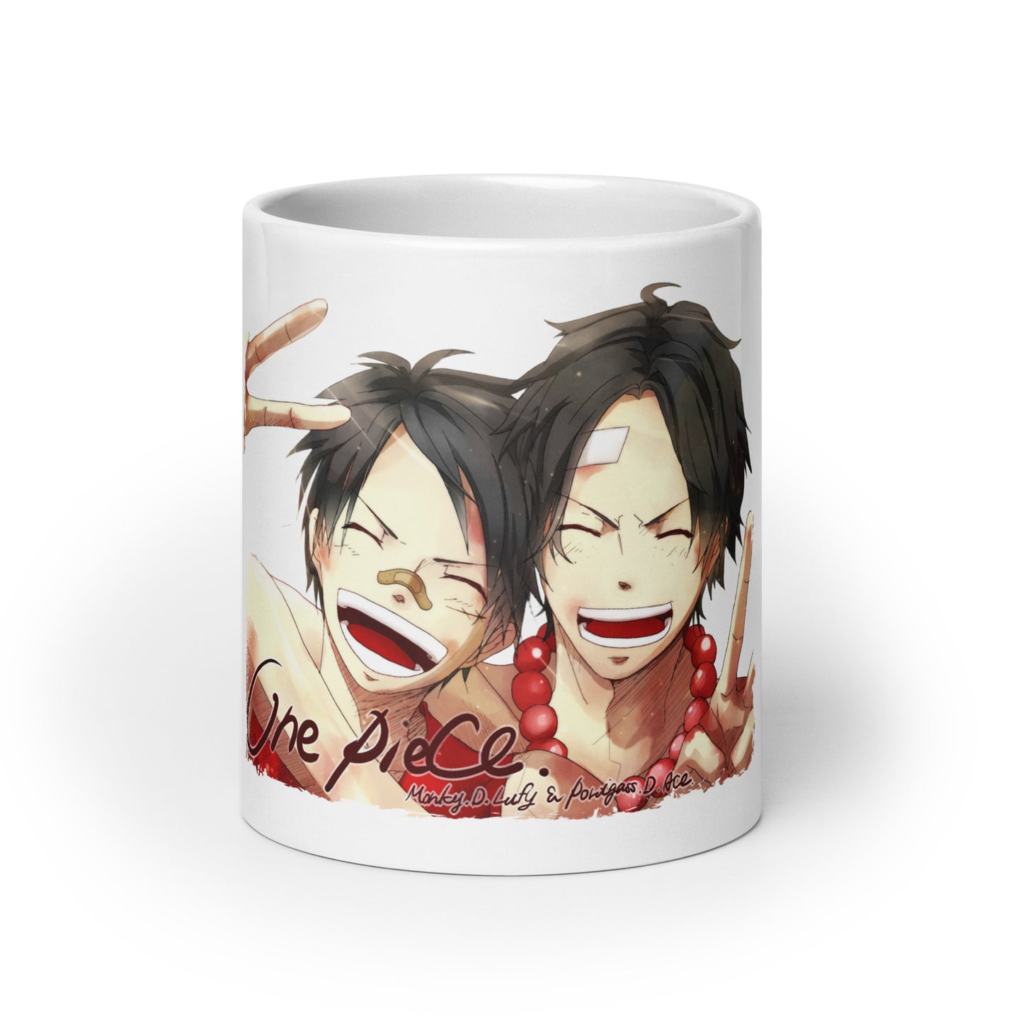 White Glossy Mug - Luffy 46