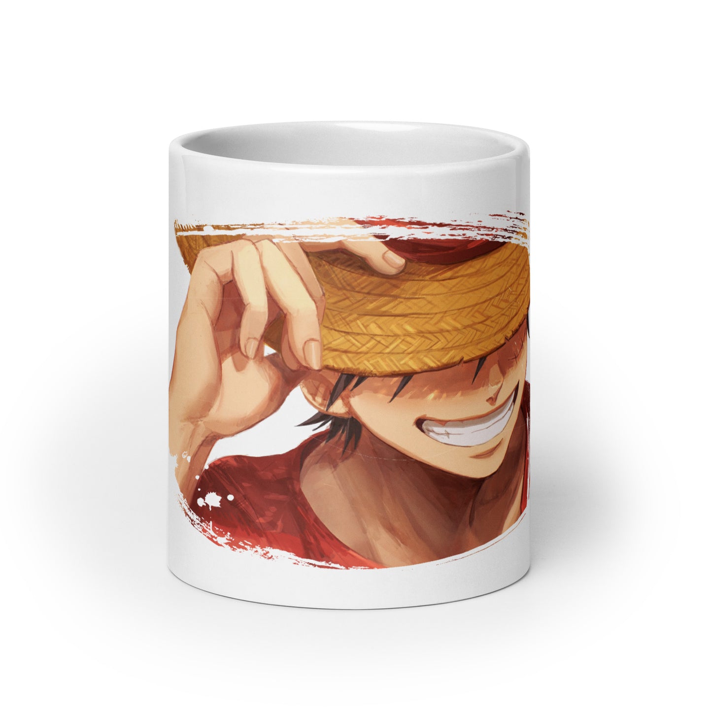 White Glossy Mug - Luffy 47