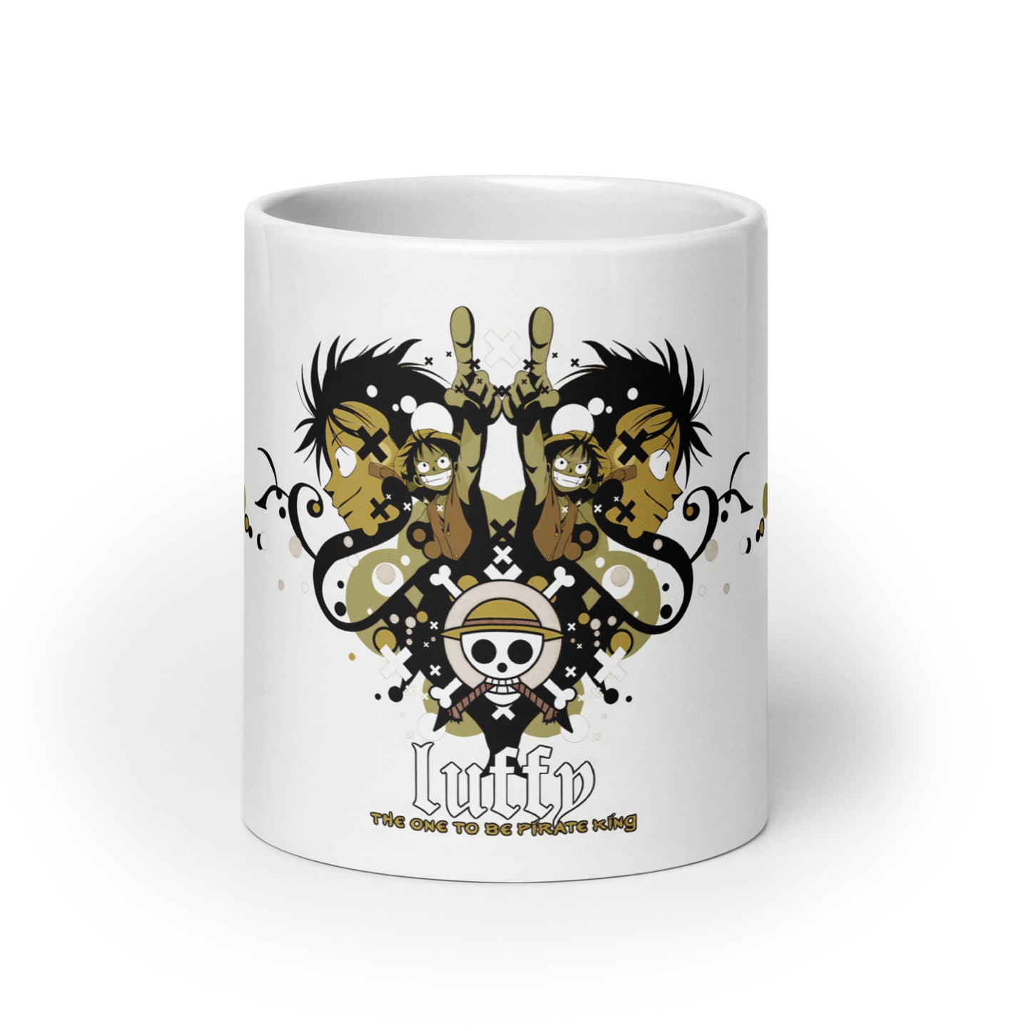 White Glossy Mug - Luffy 48