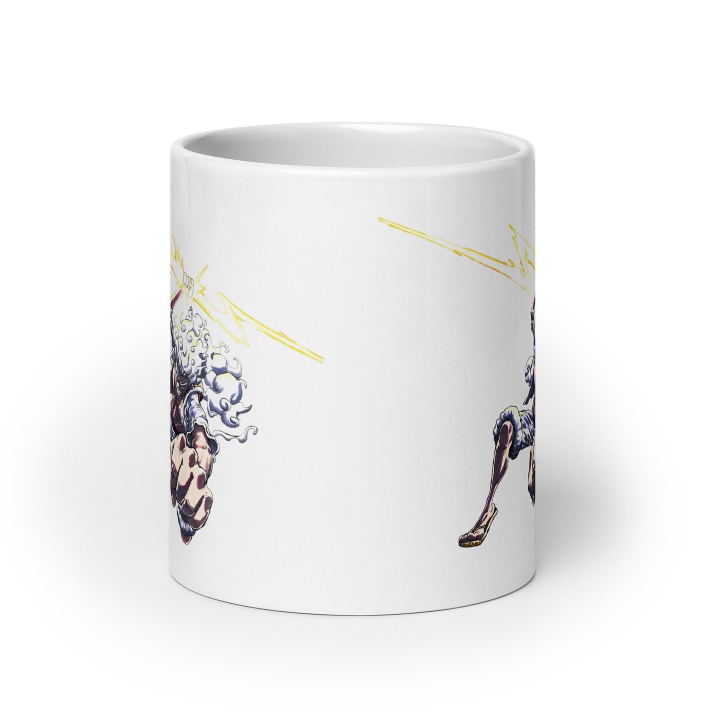 White Glossy Mug - Luffy 49