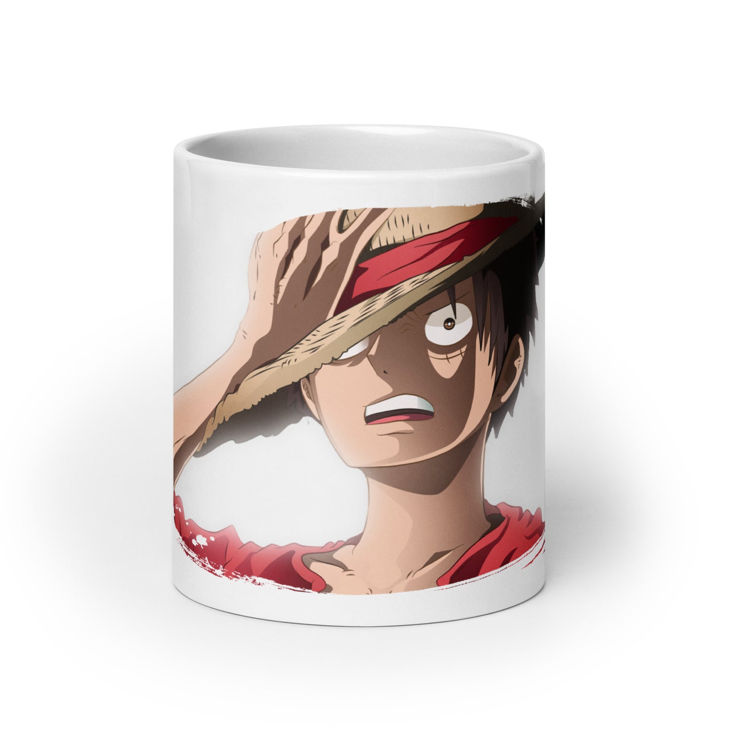 White Glossy Mug - Luffy 50