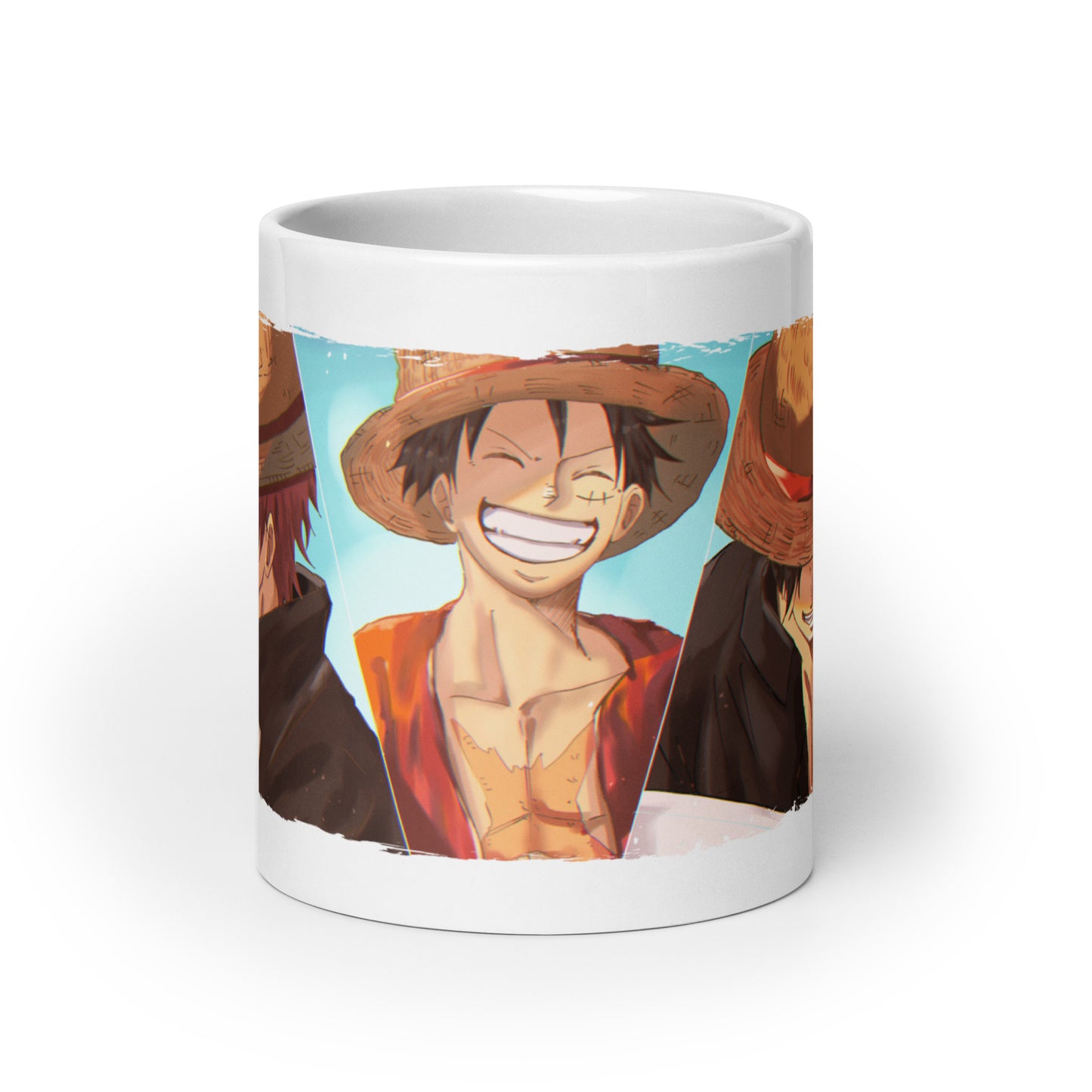 White Glossy Mug - Luffy 52