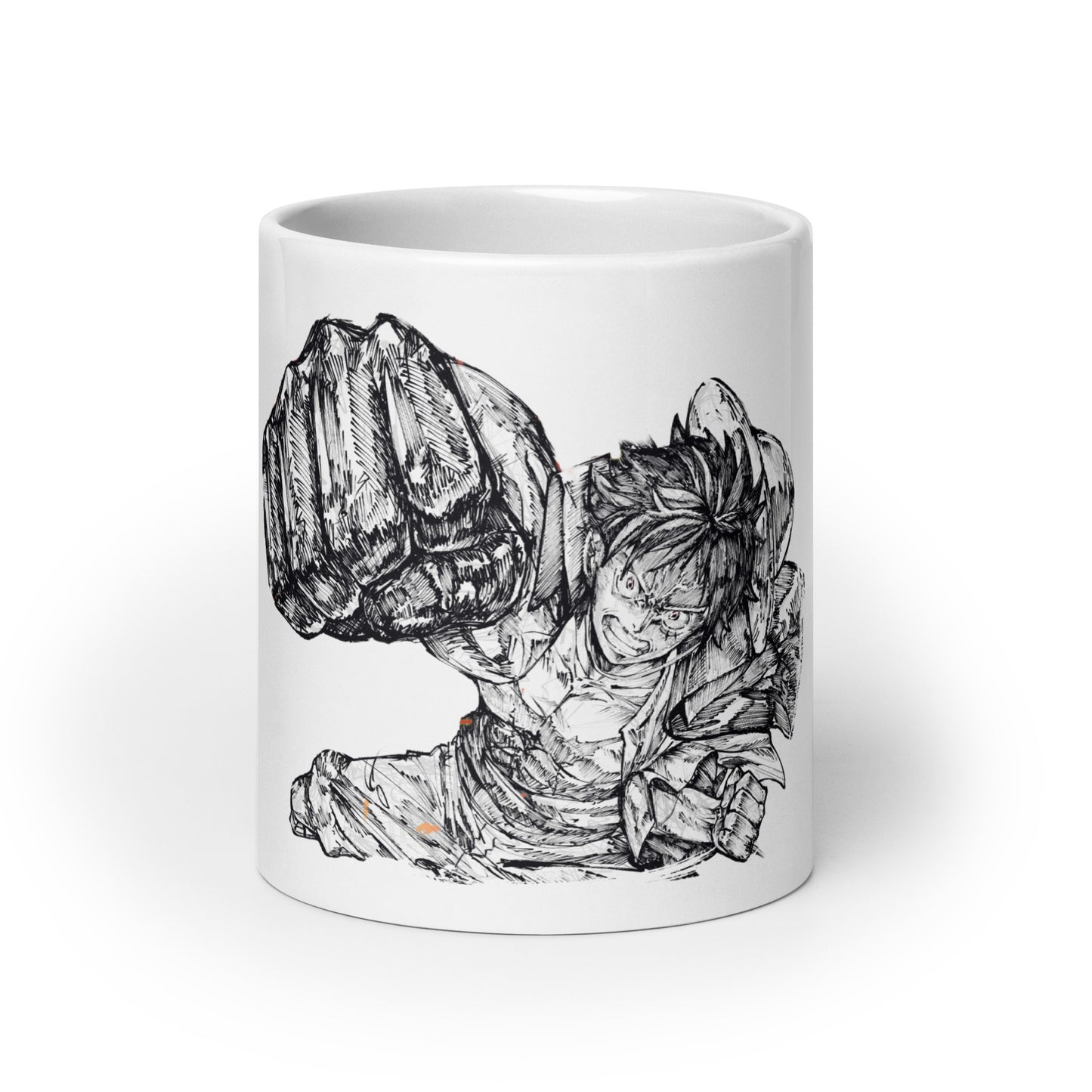 White Glossy Mug - Luffy 53