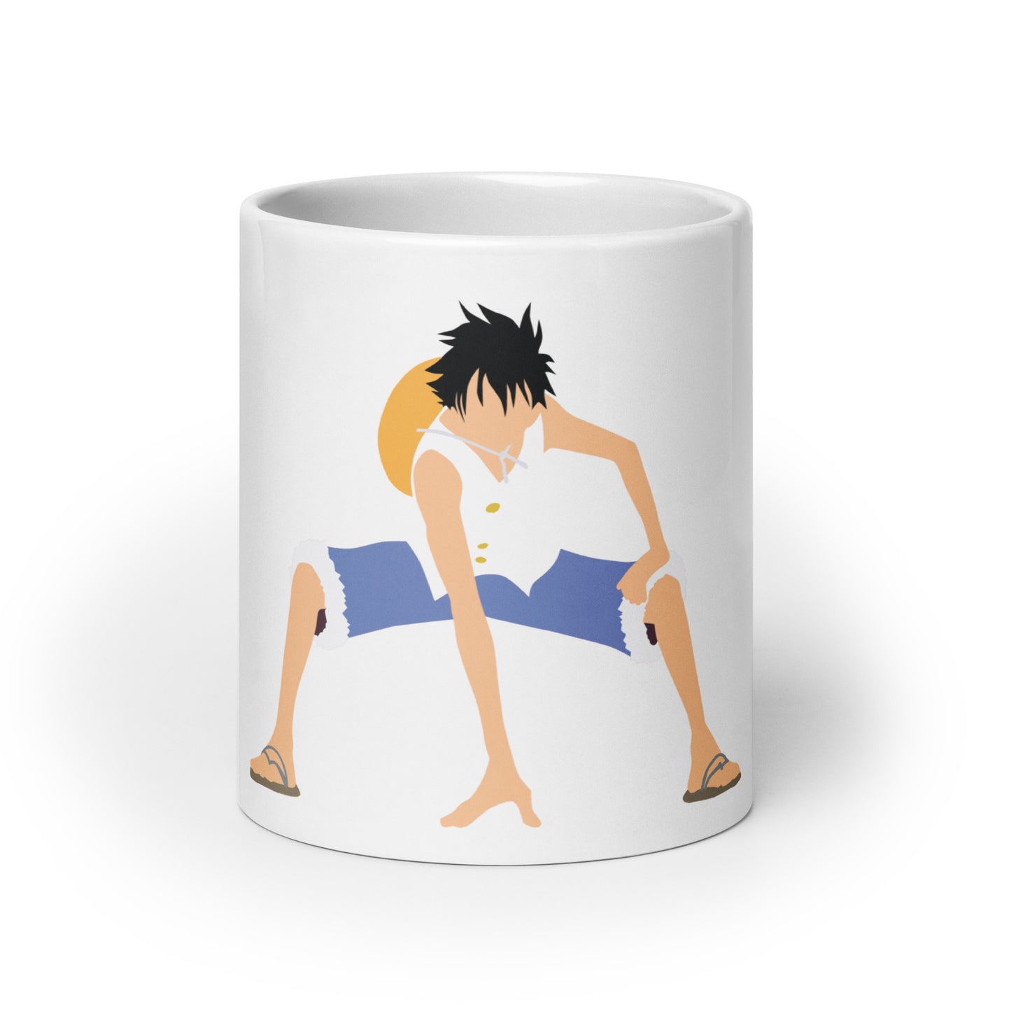 White Glossy Mug - Luffy 55