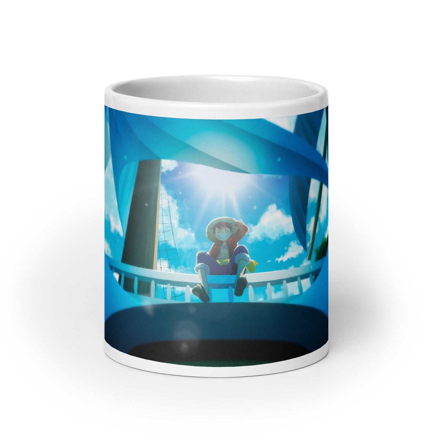 White Glossy Mug - Luffy 59