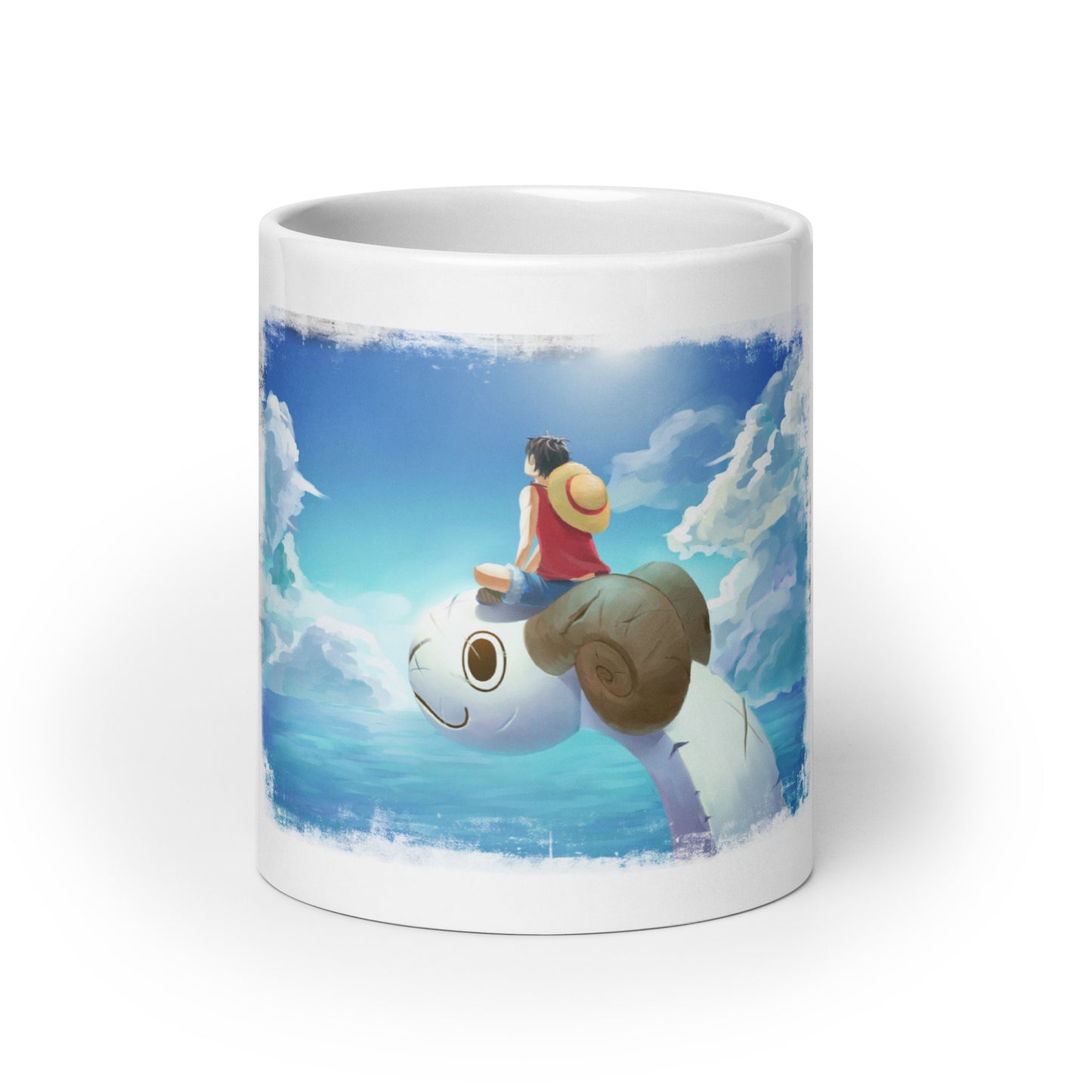 White Glossy Mug - Luffy 60