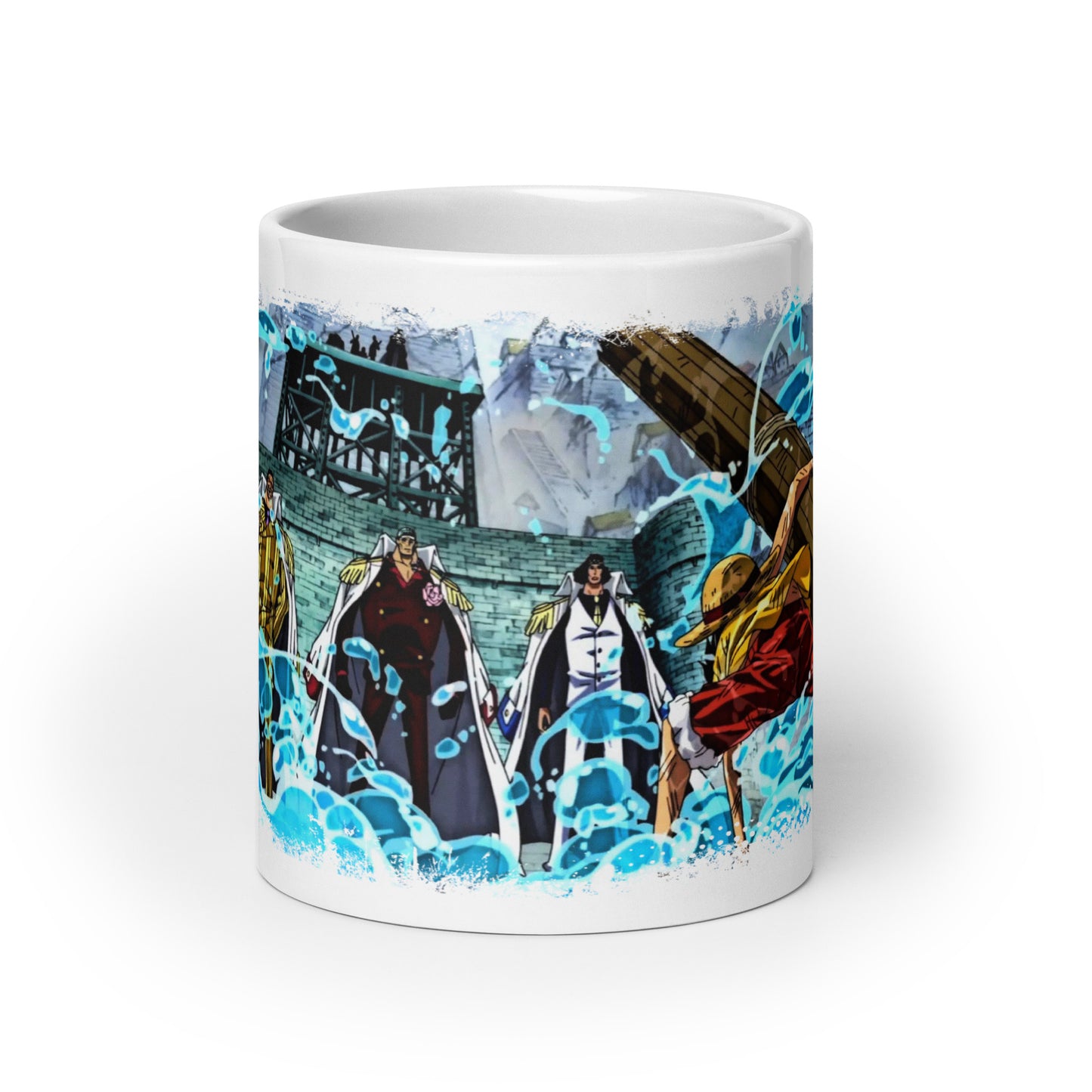 White Glossy Mug - Luffy 61