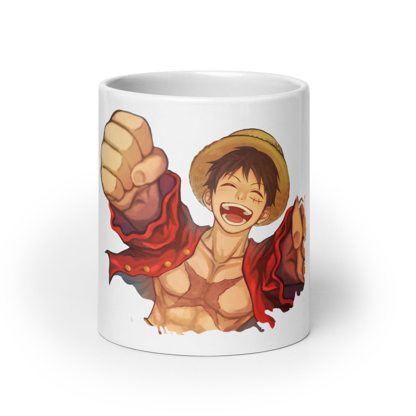 White Glossy Mug - Luffy 72