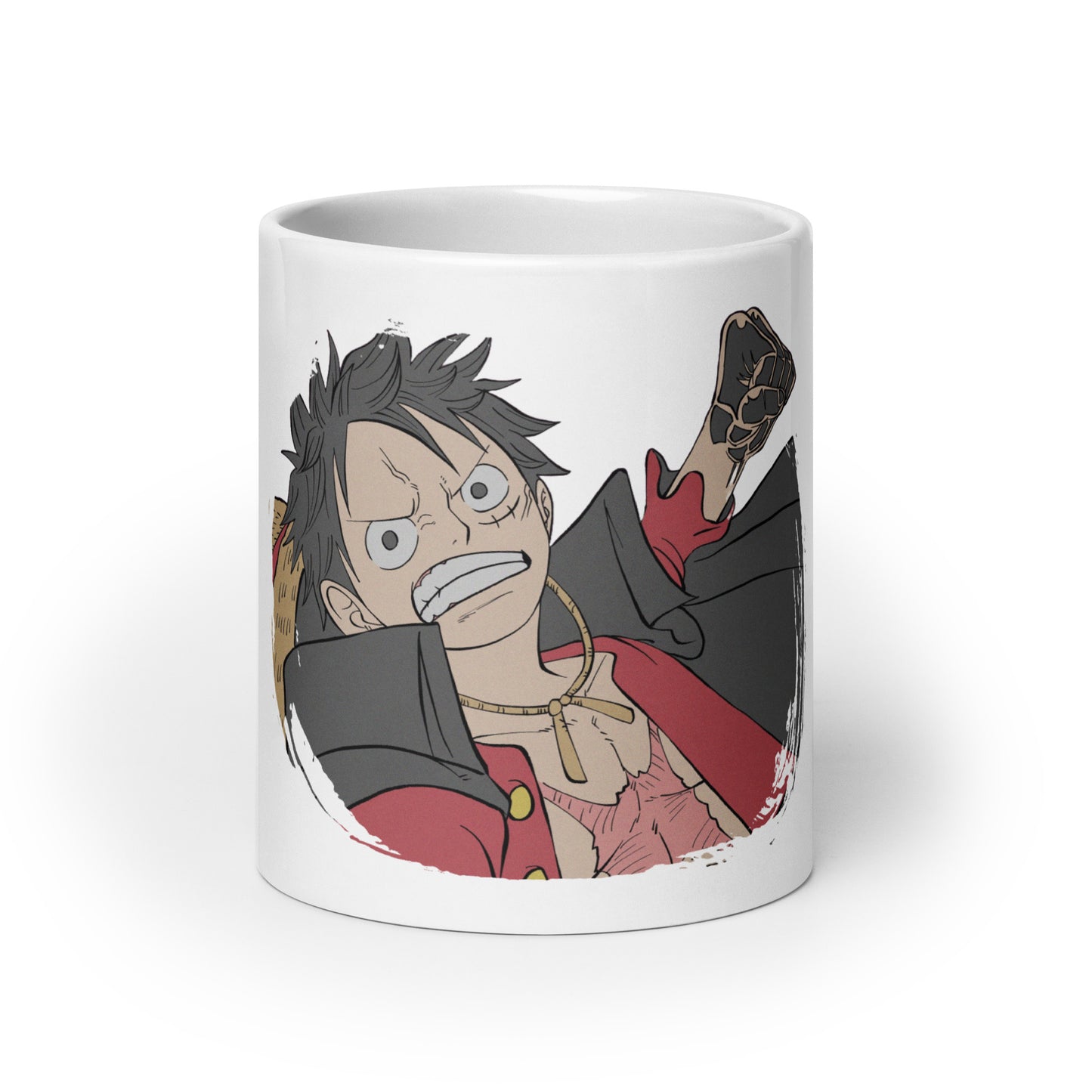 White Glossy Mug - Luffy 80