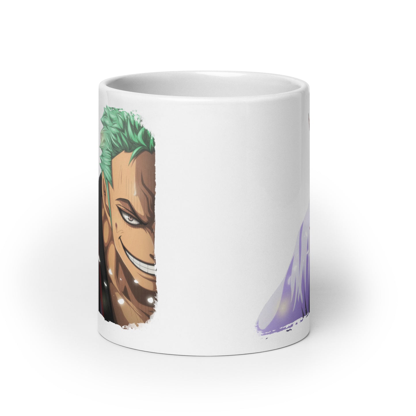 White Glossy Mug - Zoro 19 (a)